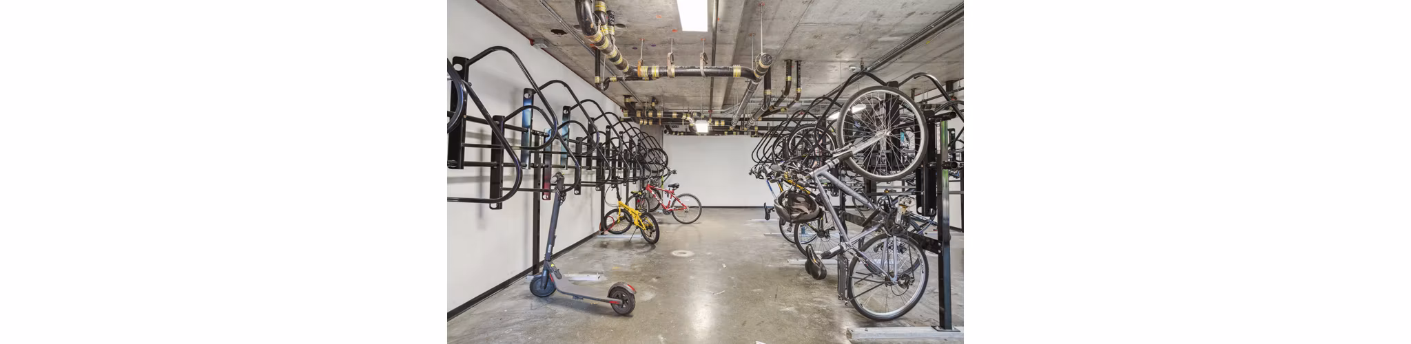 bike storage at Broadview at Vanderbilt Apartments