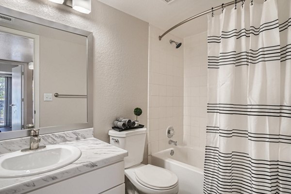 bathroom at Village on Cypress Apartments
