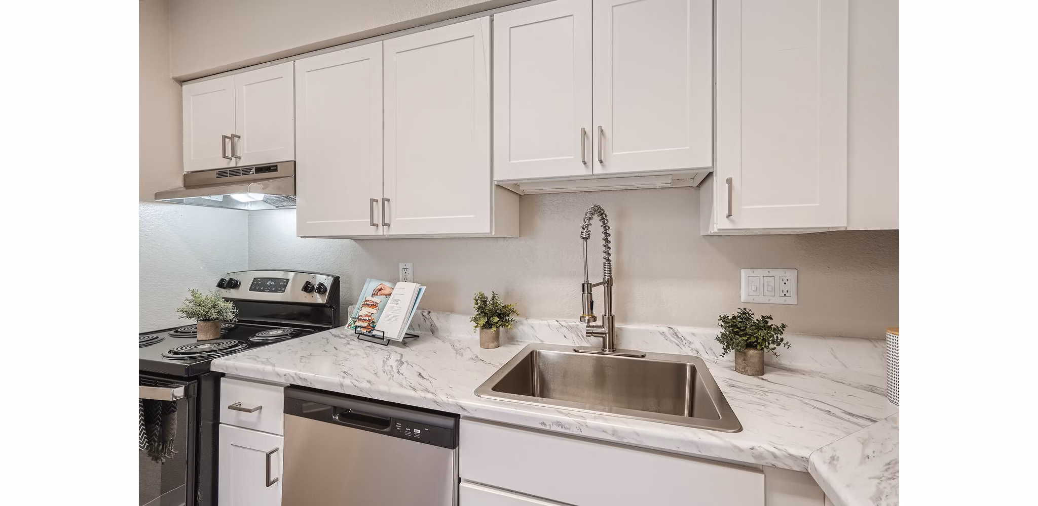 kitchen at Village on Cypress Apartments