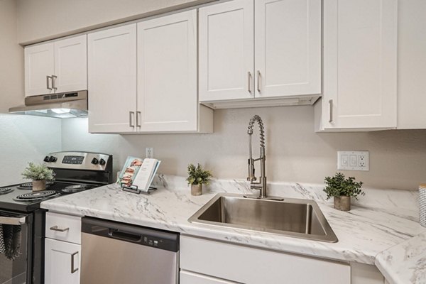 kitchen at Village on Cypress Apartments