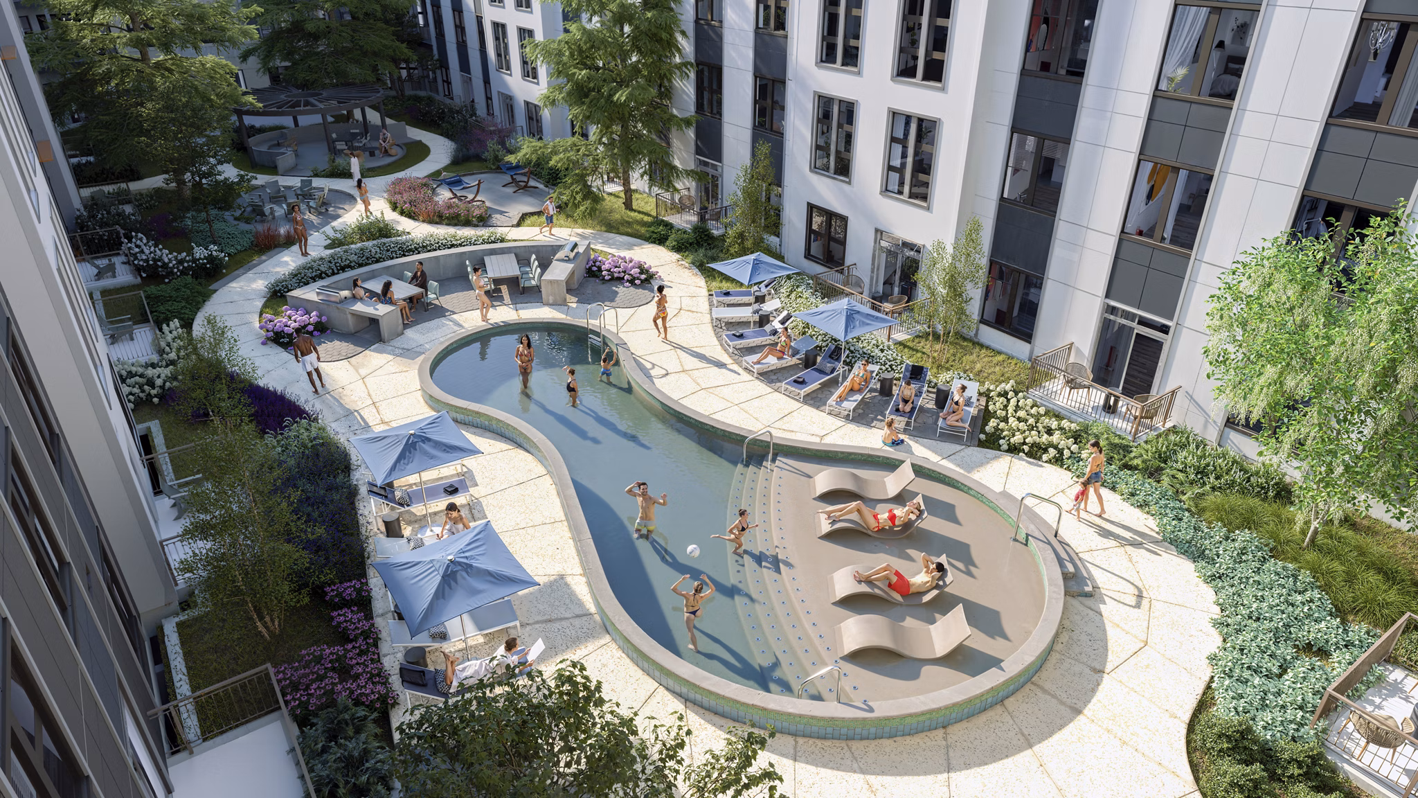 Rendering for The Residences at Front Row Apartments