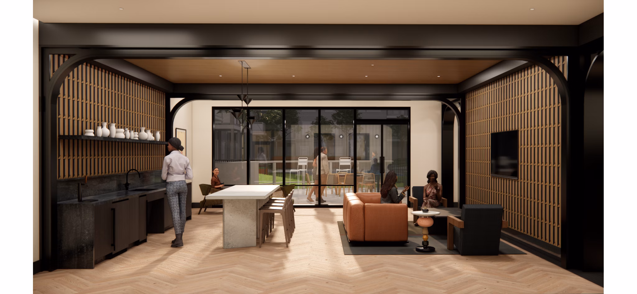 Rendering for The Residences at Front Row Apartments