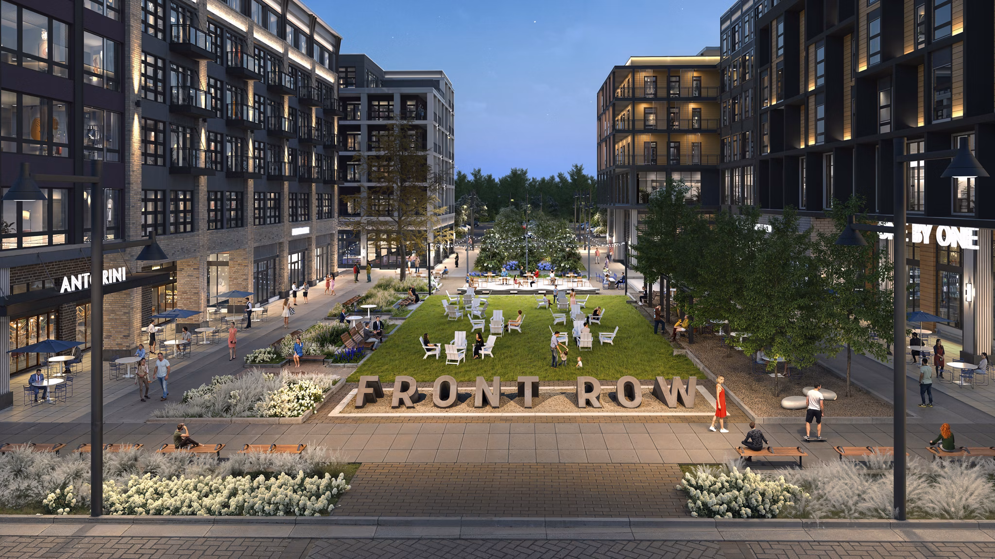 Rendering for The Residences at Front Row Apartments