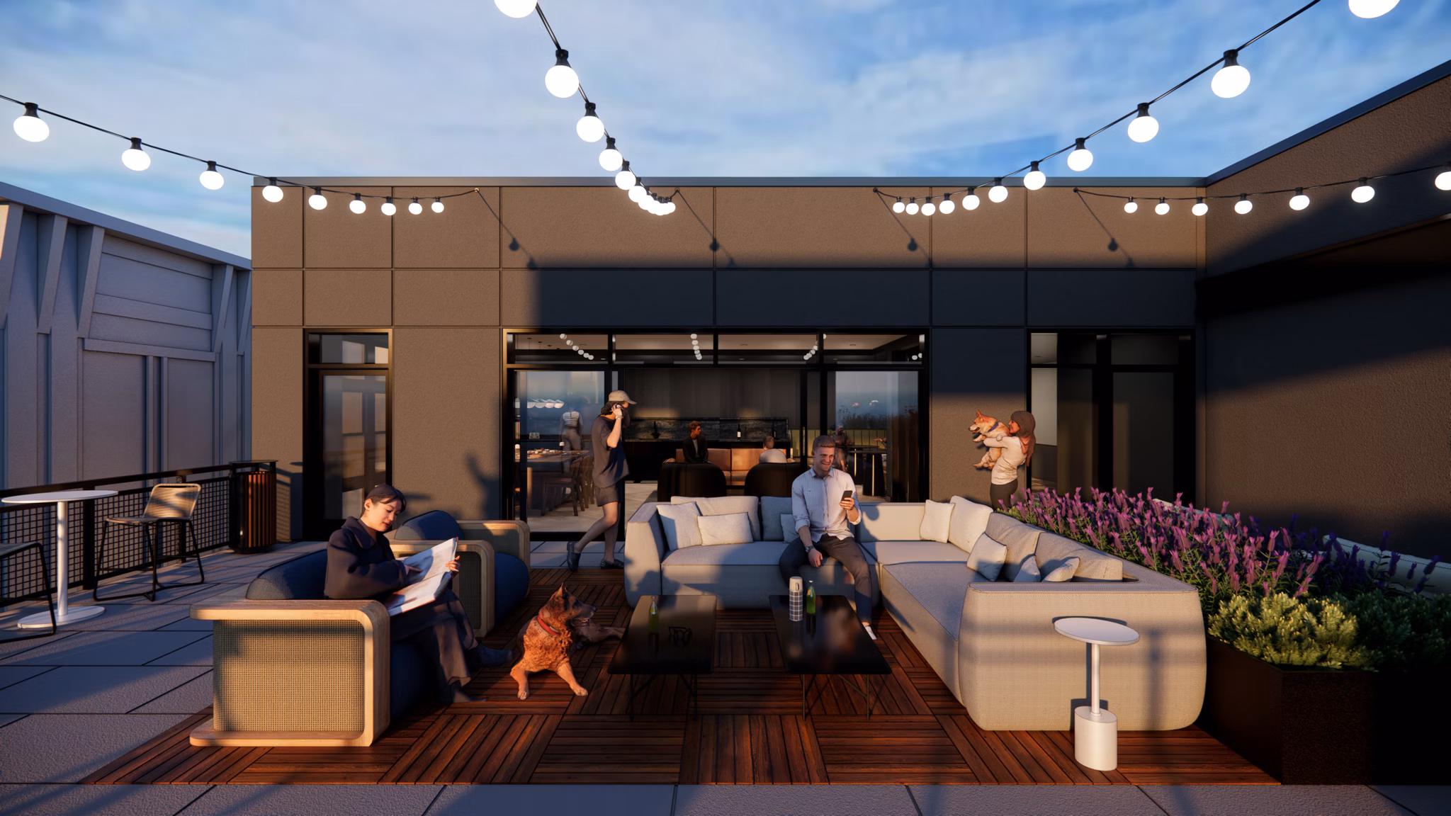 Rendering for The Residences at Front Row Apartments