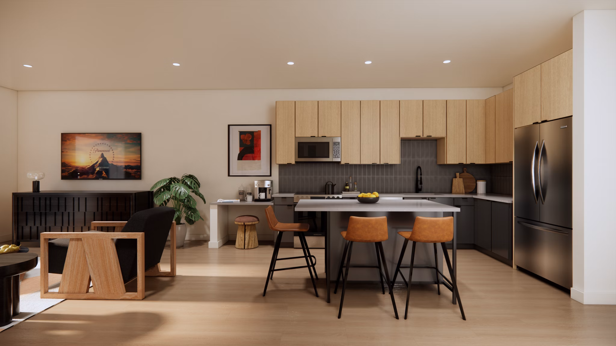 Rendering for The Residences at Front Row Apartments