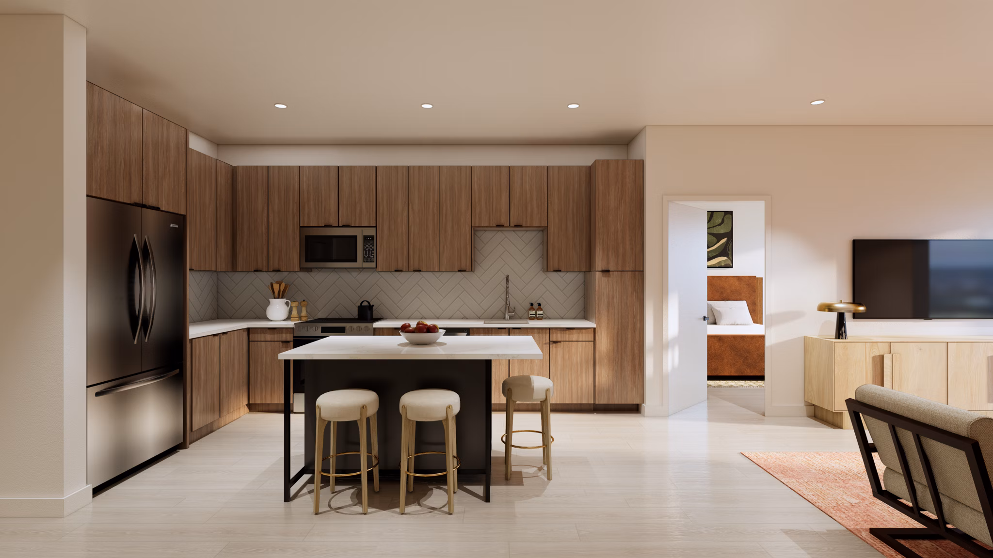 Rendering for The Residences at Front Row Apartments