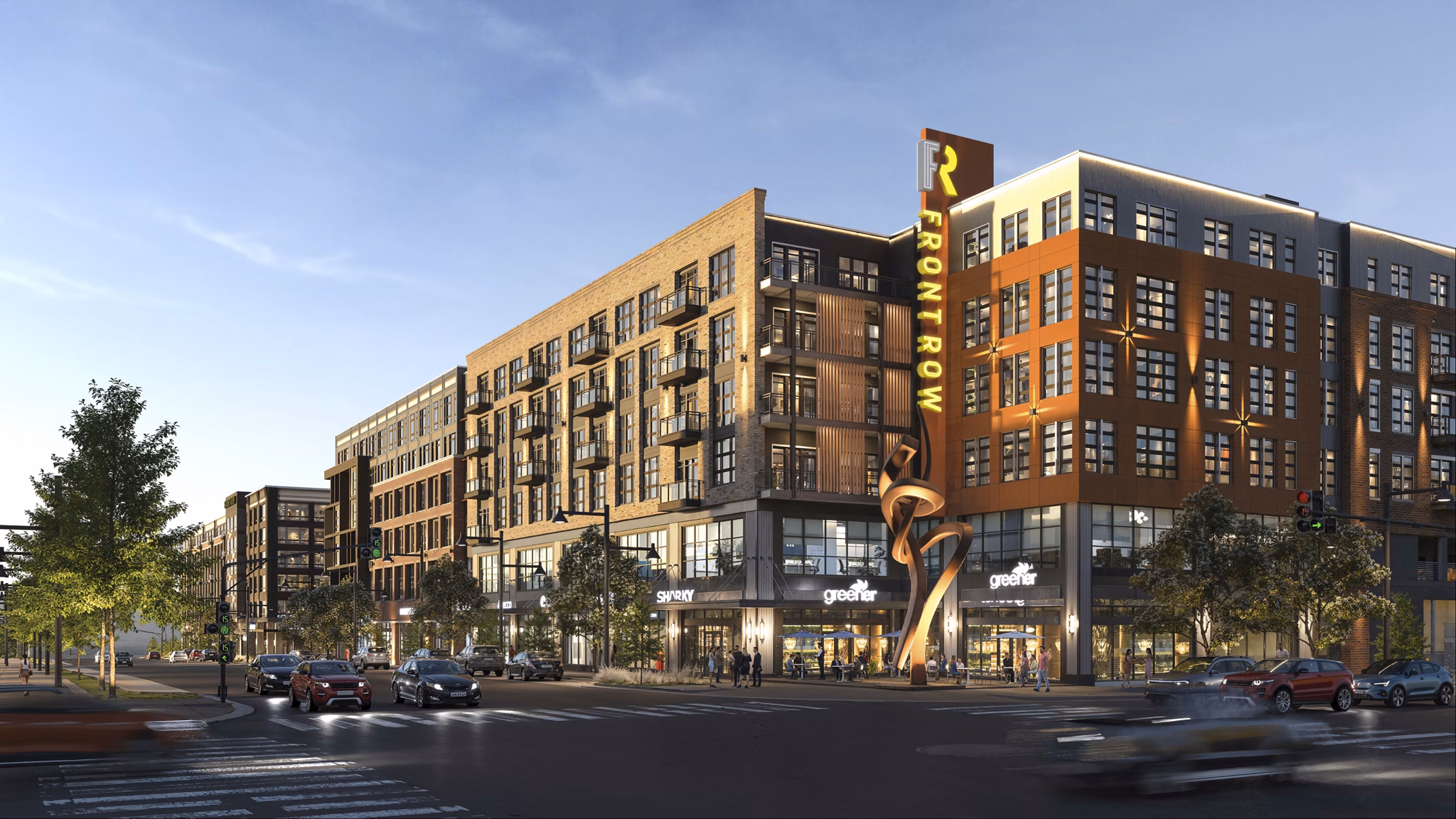 Rendering for The Residences at Front Row Apartments