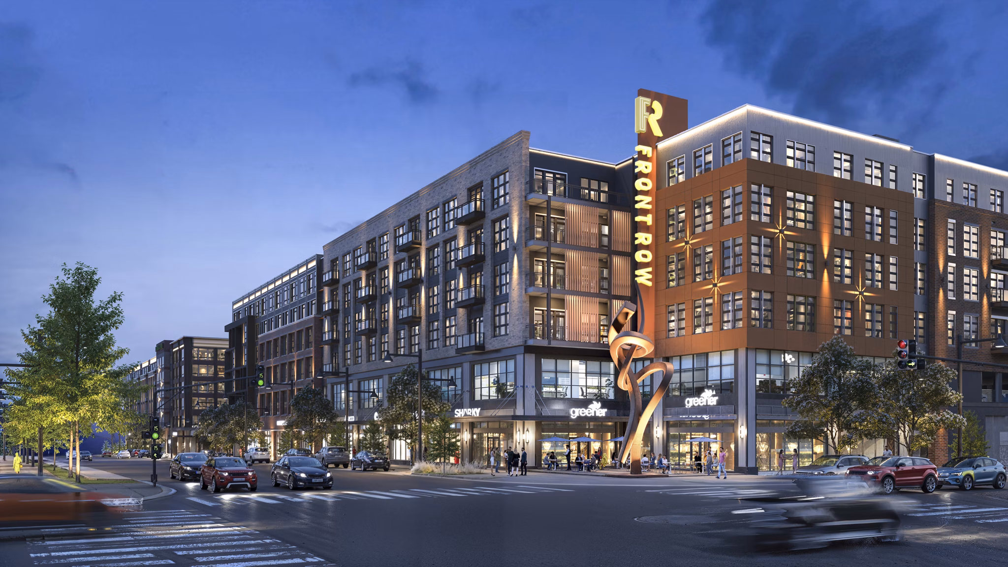 Rendering for The Residences at Front Row Apartments