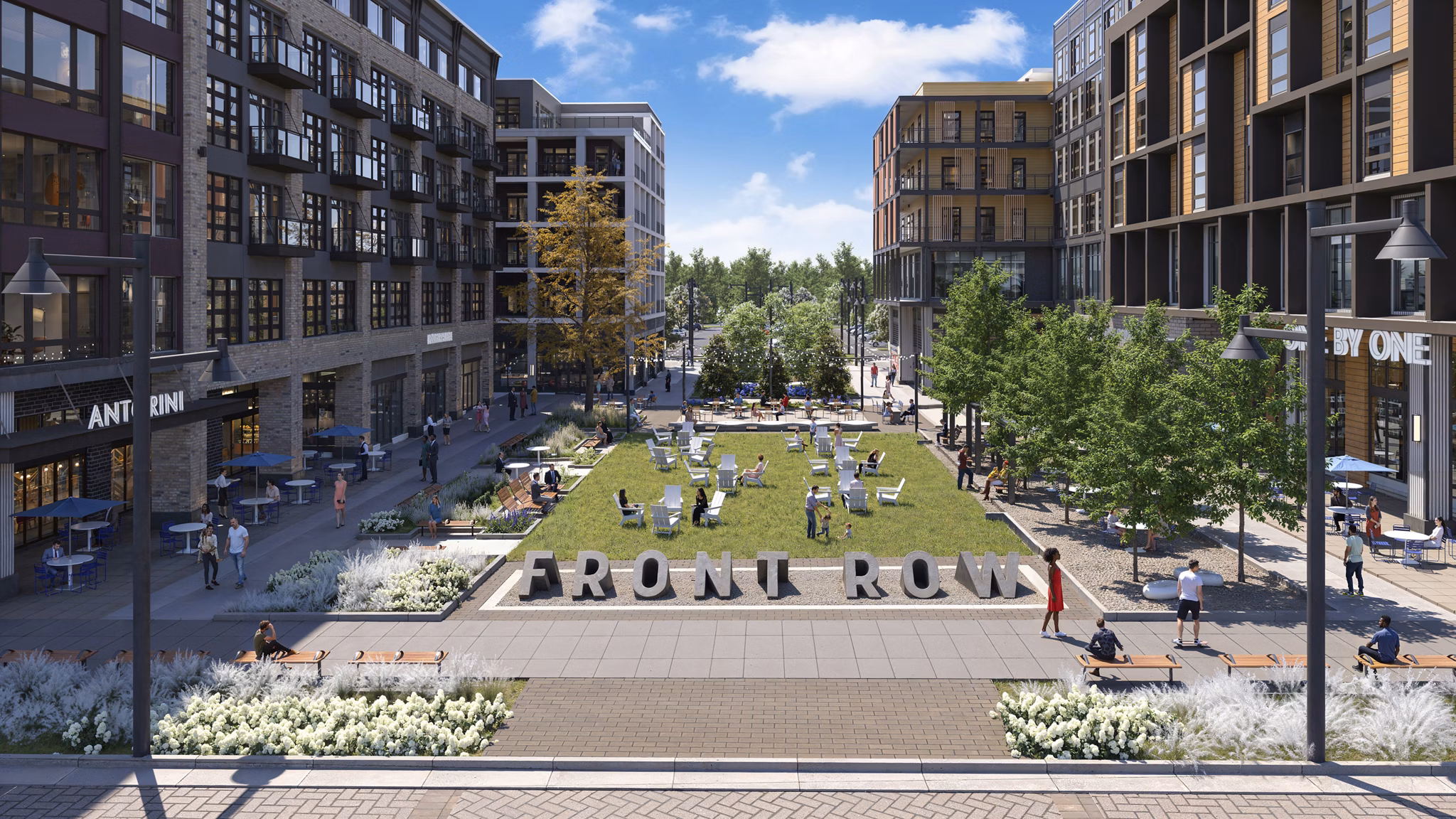 Rendering for The Residences at Front Row Apartments