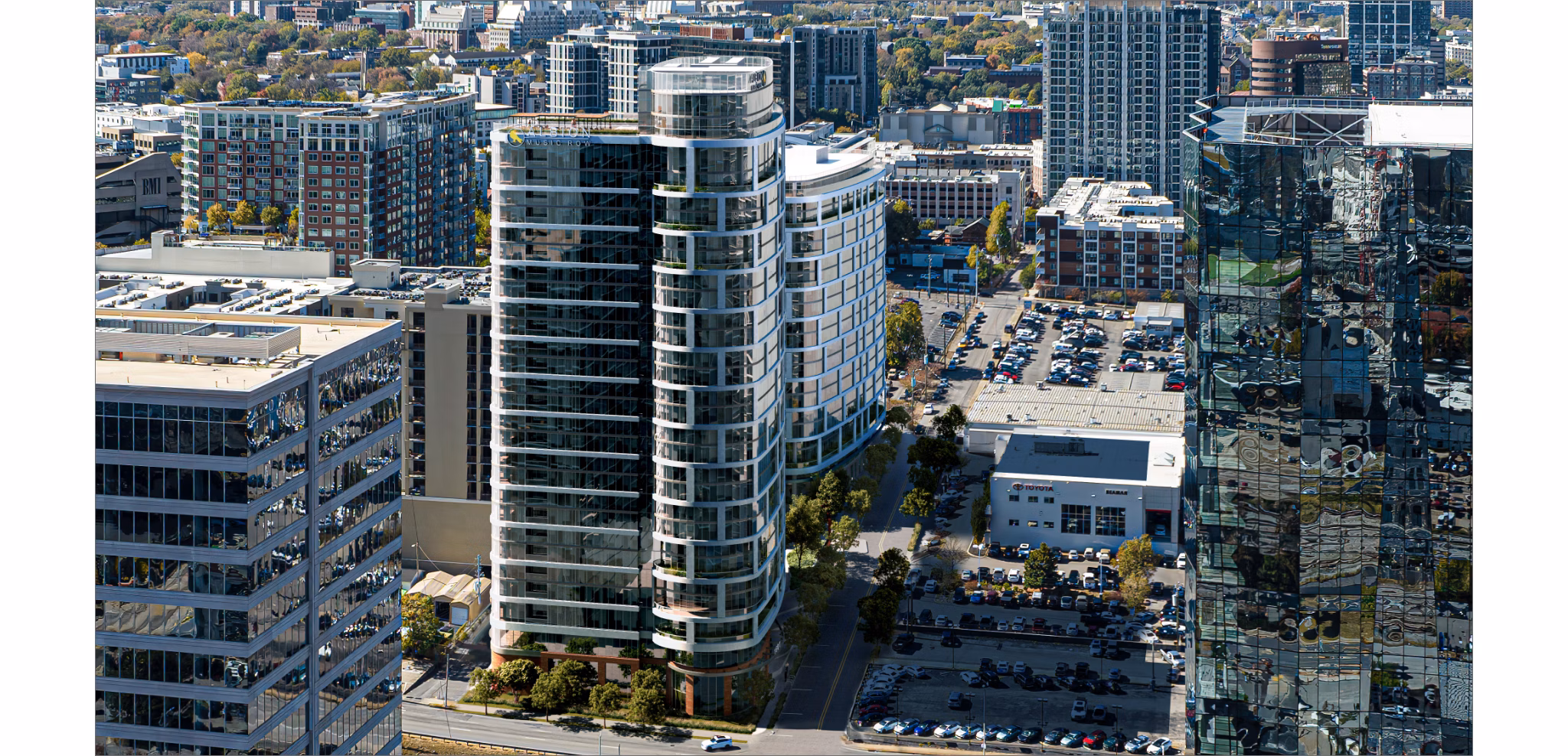 rendering at Albion Music Row Apartments