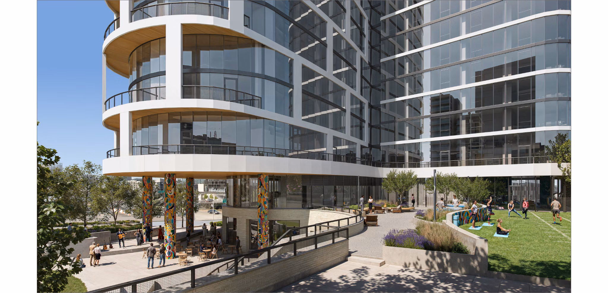 rendering at Albion Music Row Apartments