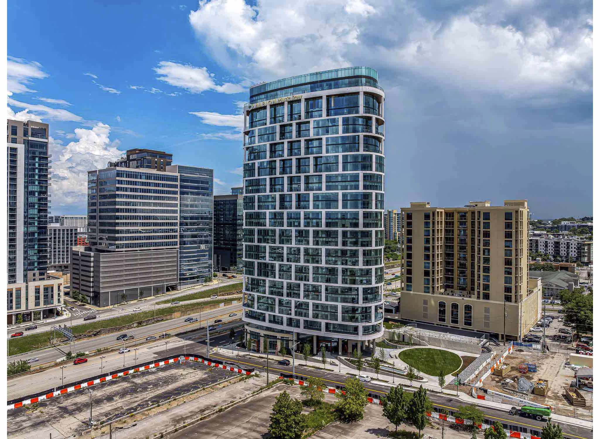 building at RAlbion Music Row Apartments