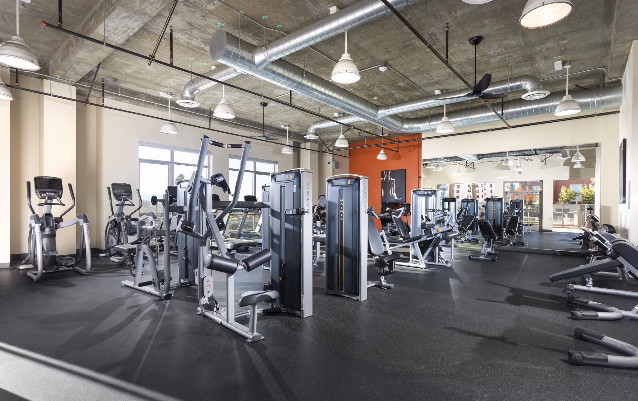 fitness center at Centerra Apartments 
