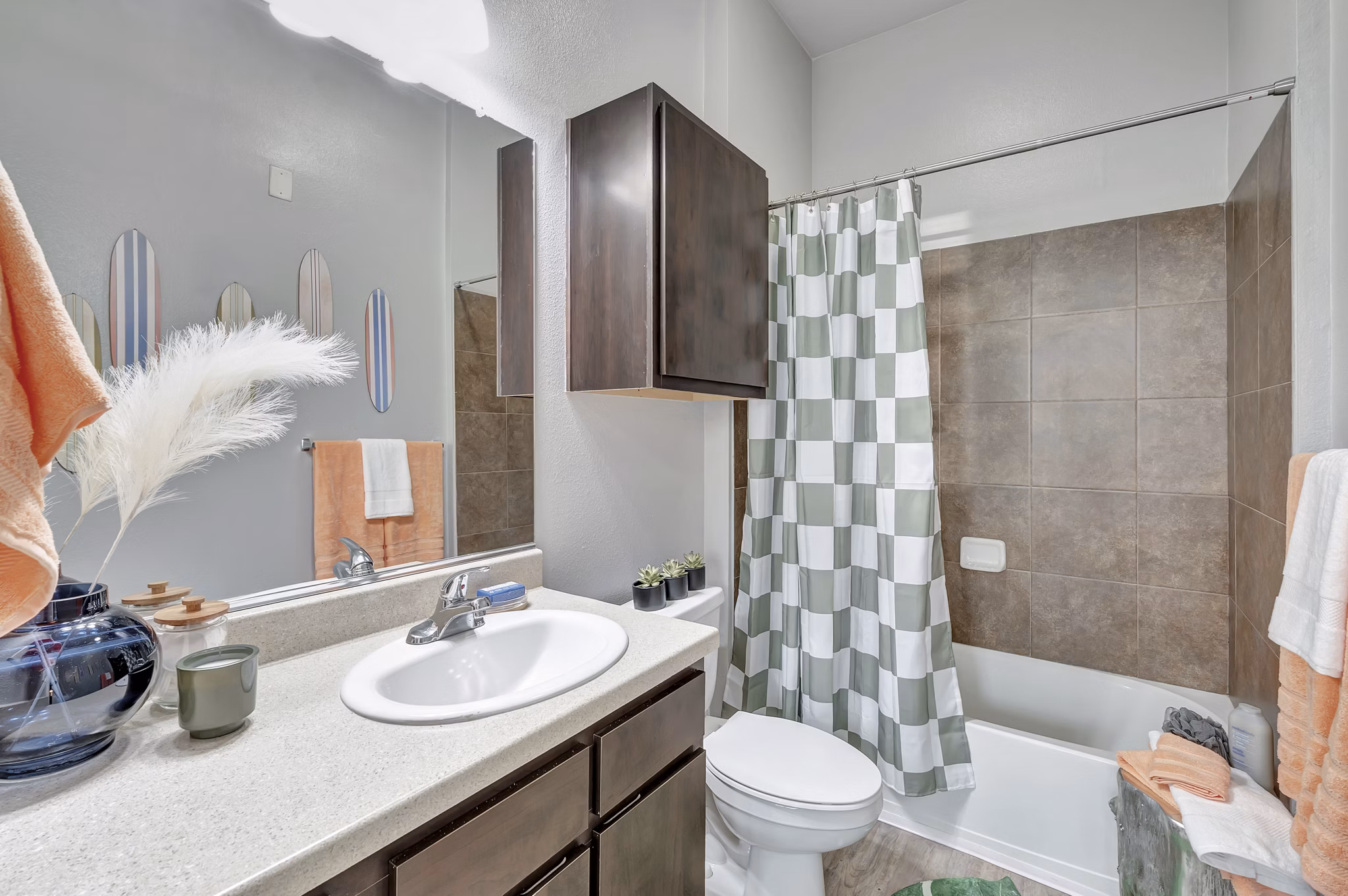 bathroom at Iconic on Alvarado Apartments