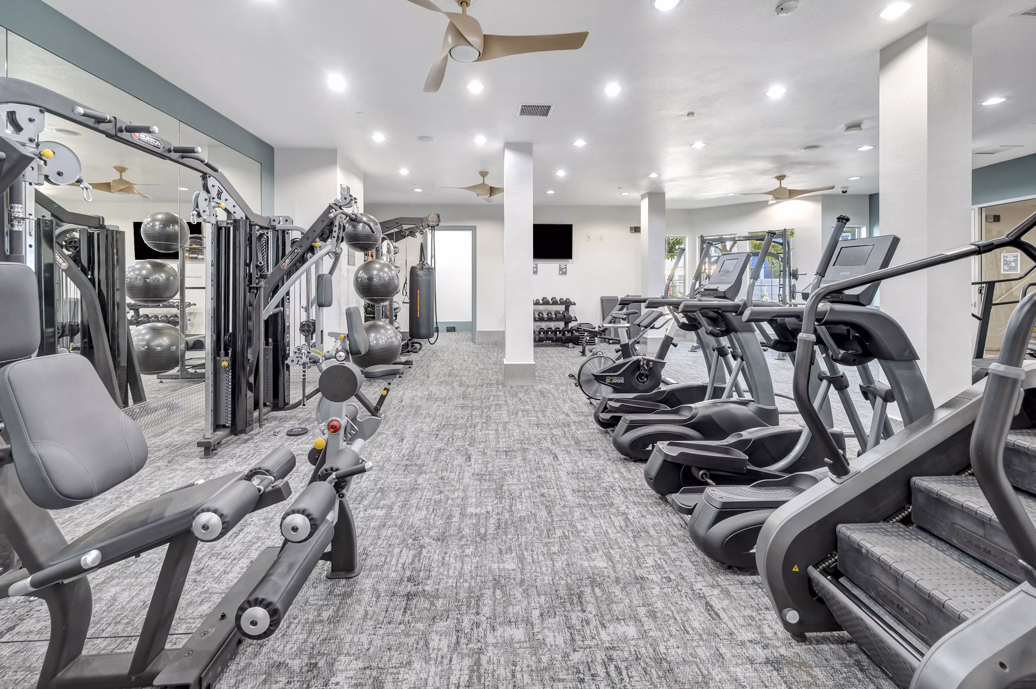 fitness center at Iconic on Alvarado Apartments