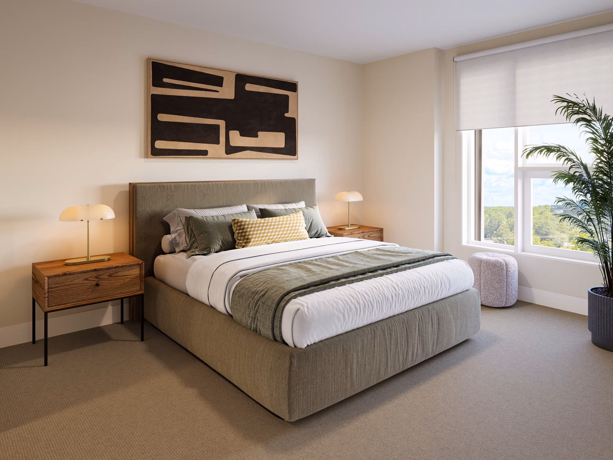 bedroom at Bellamy Minnetonka Apartments