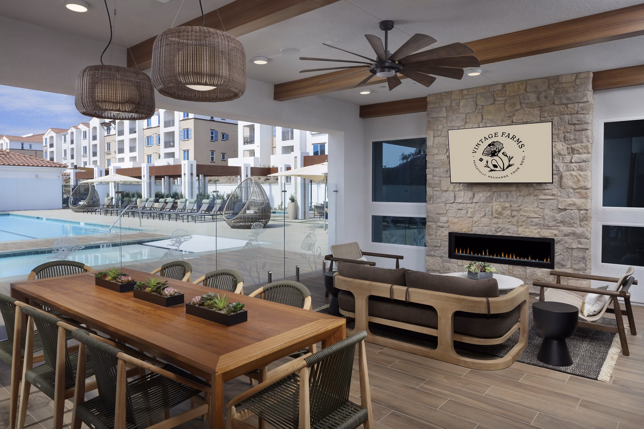 clubhouse at Vintage Farms Apartments