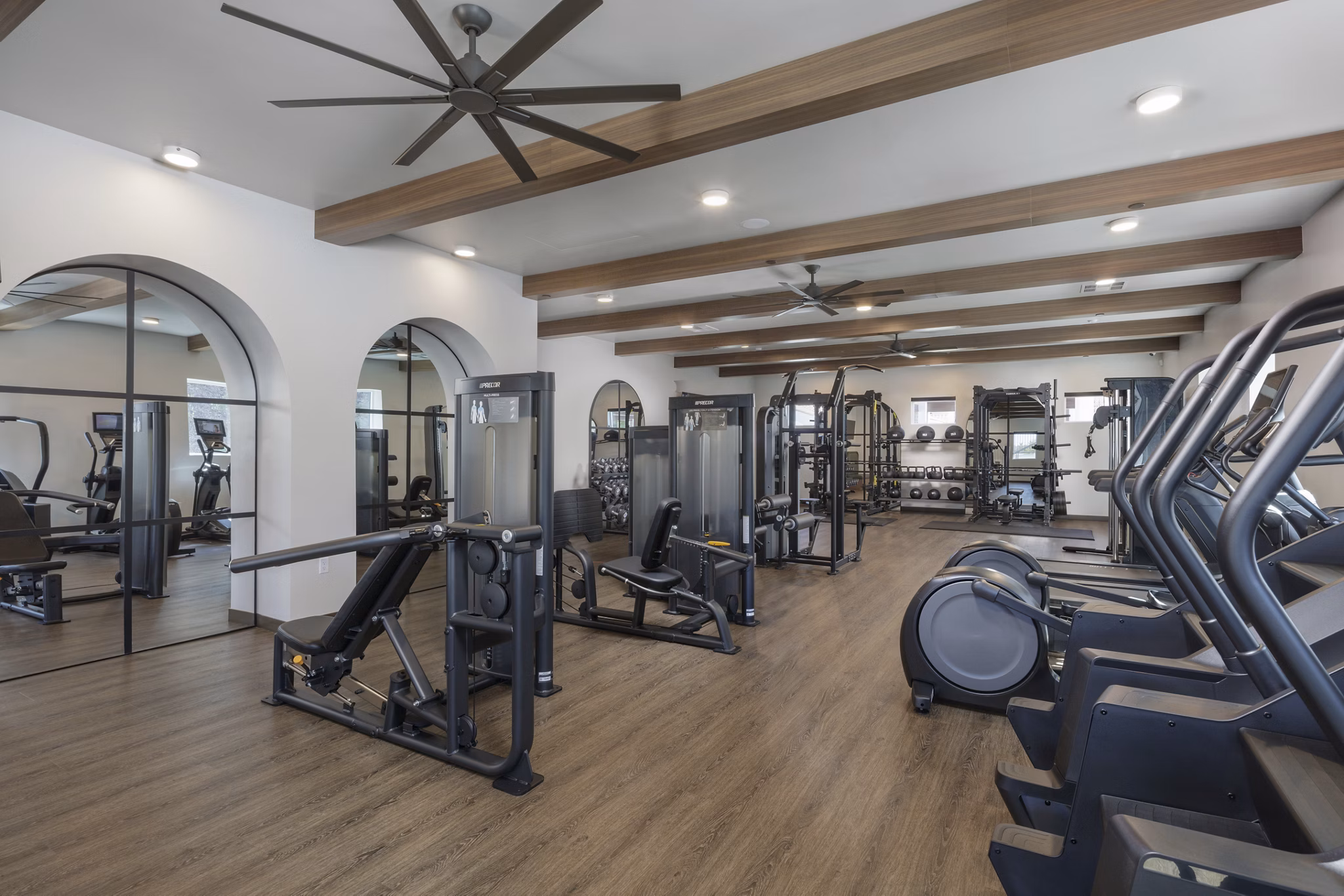 fitness center at Vintage Farms Apartments