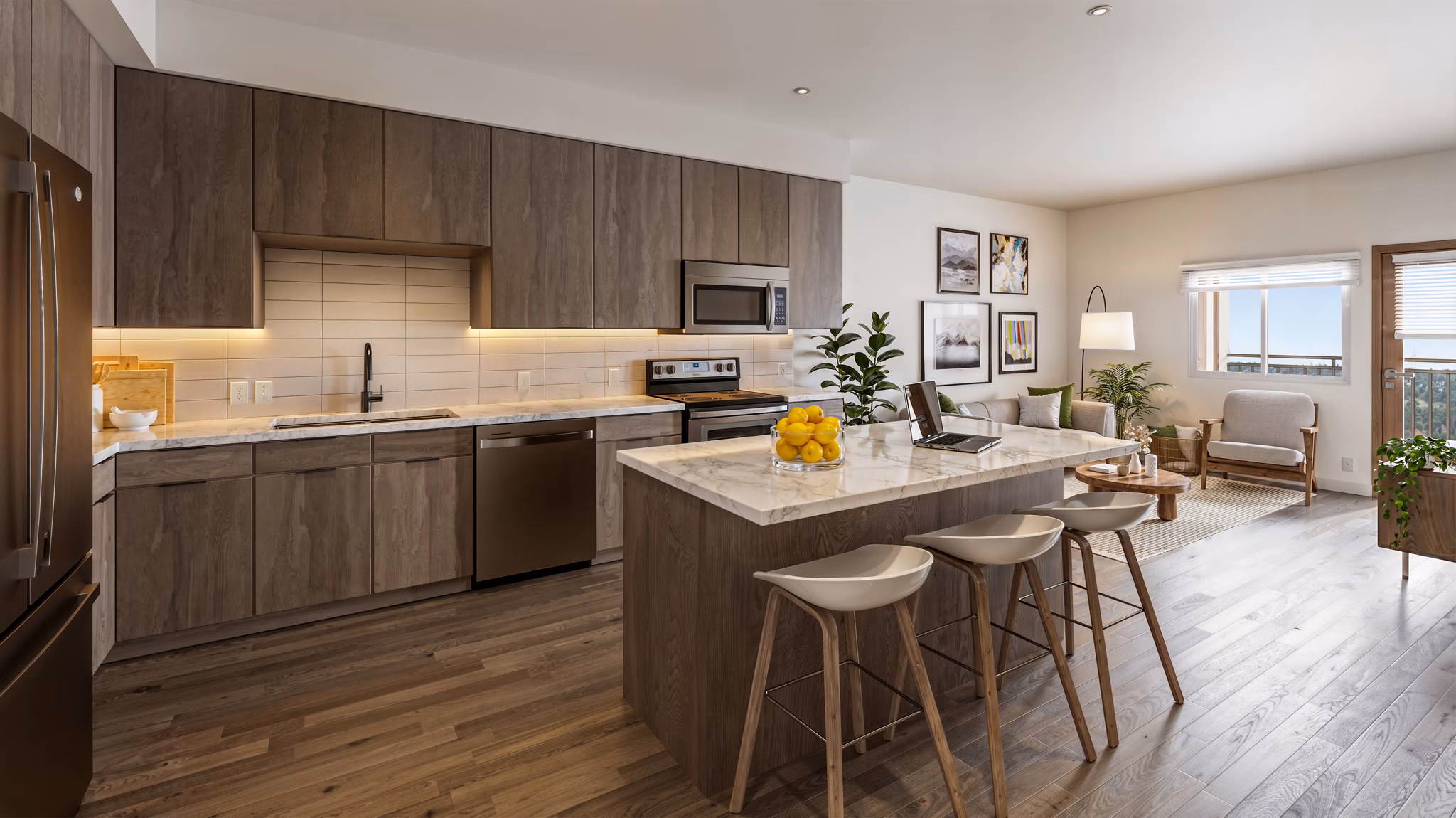 kitchen at Vintage Farms Apartments 