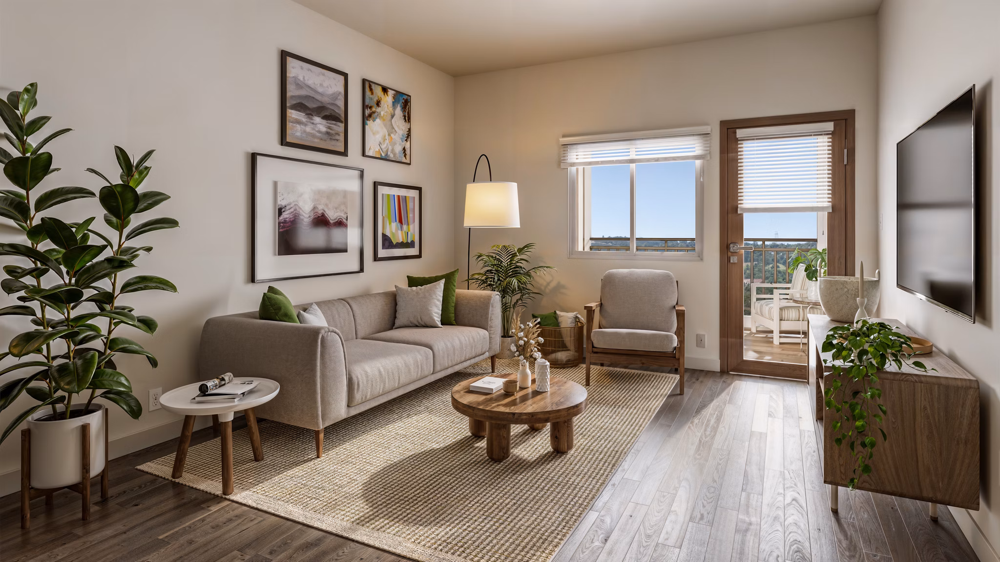 living room at Vintage Farms Apartments 