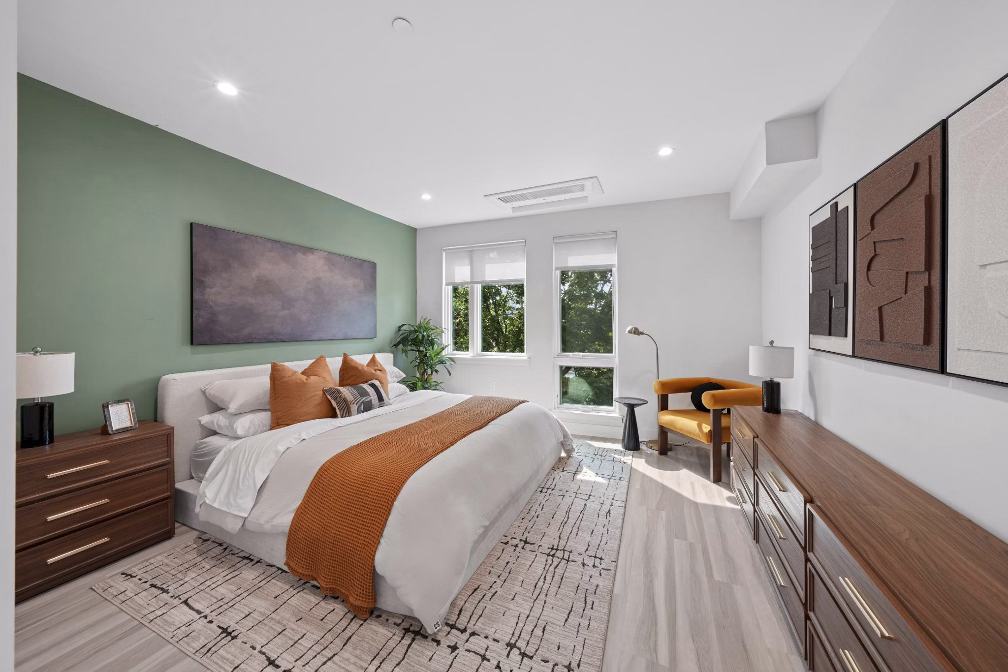 bedroom at 195 Nassau Apartments