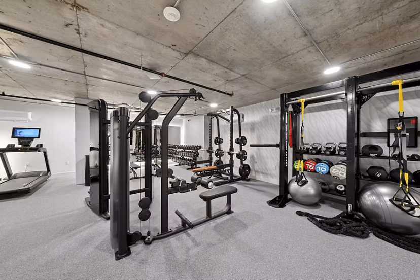 fitness center at 195 Nassau Apartments