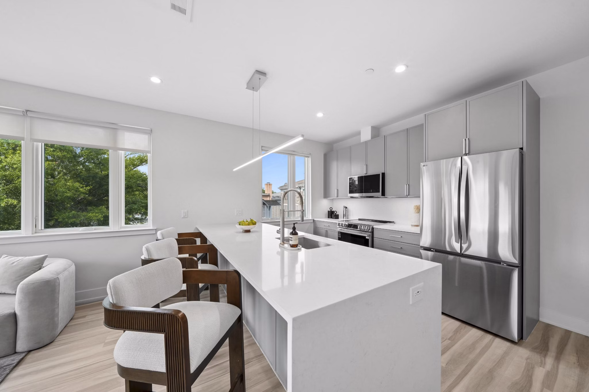kitchen at 195 Nassau Apartments