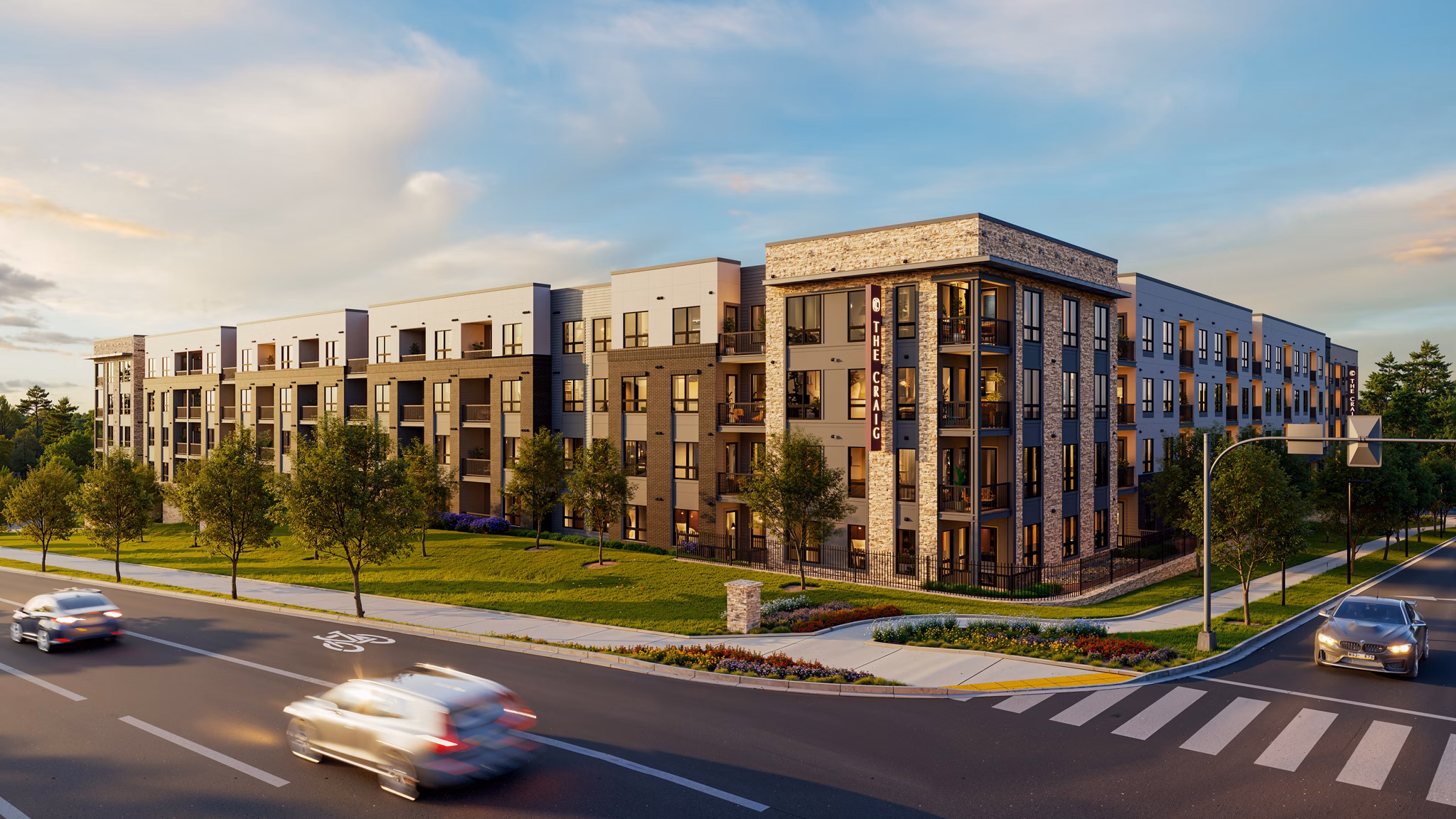 Rendering for The Craig Apartments