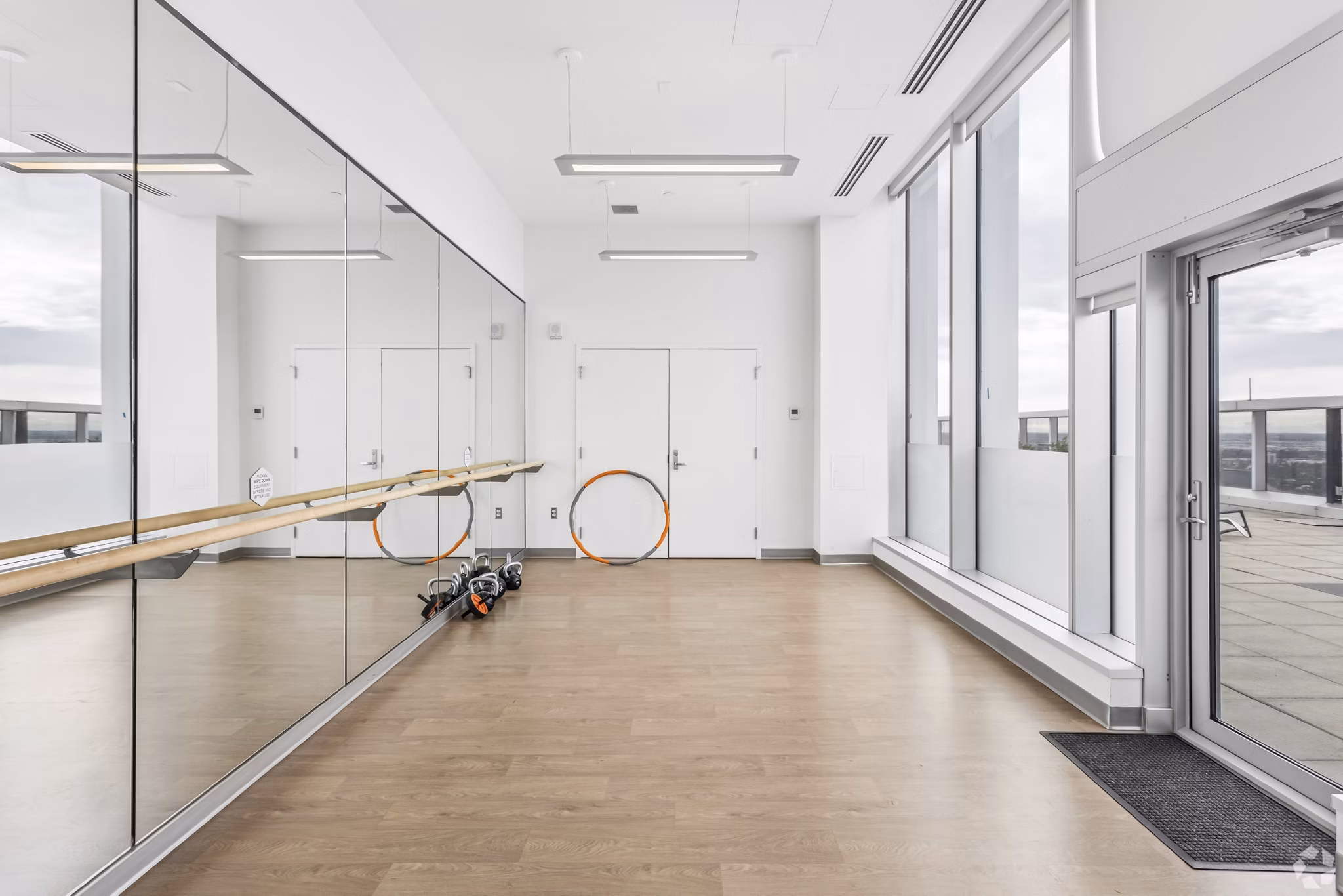 fitness center at Sky Residences Apartments 