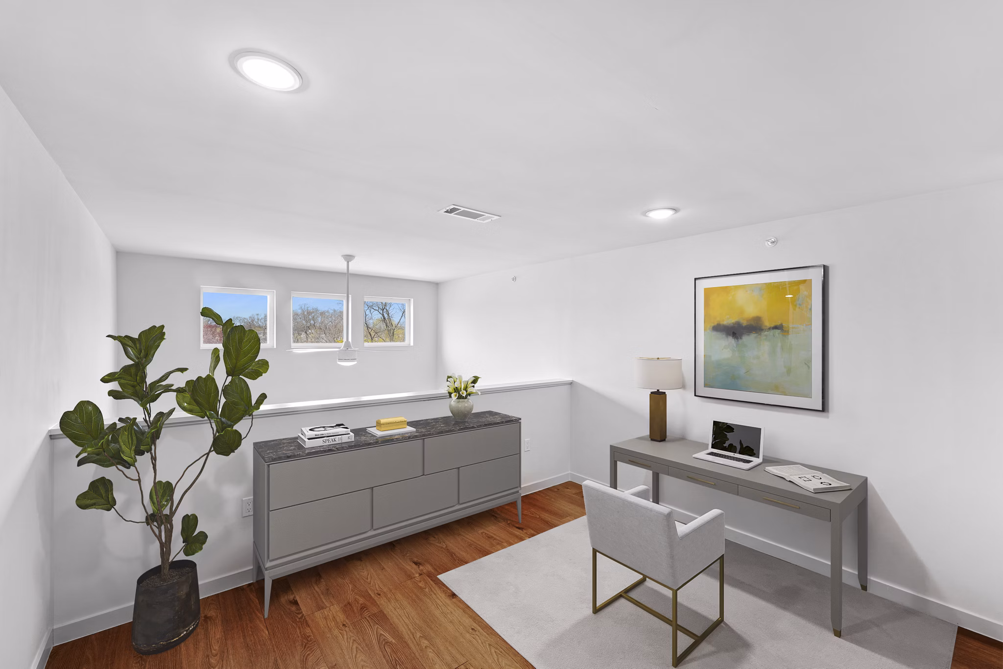 Living Room at The Anchorage Apartments