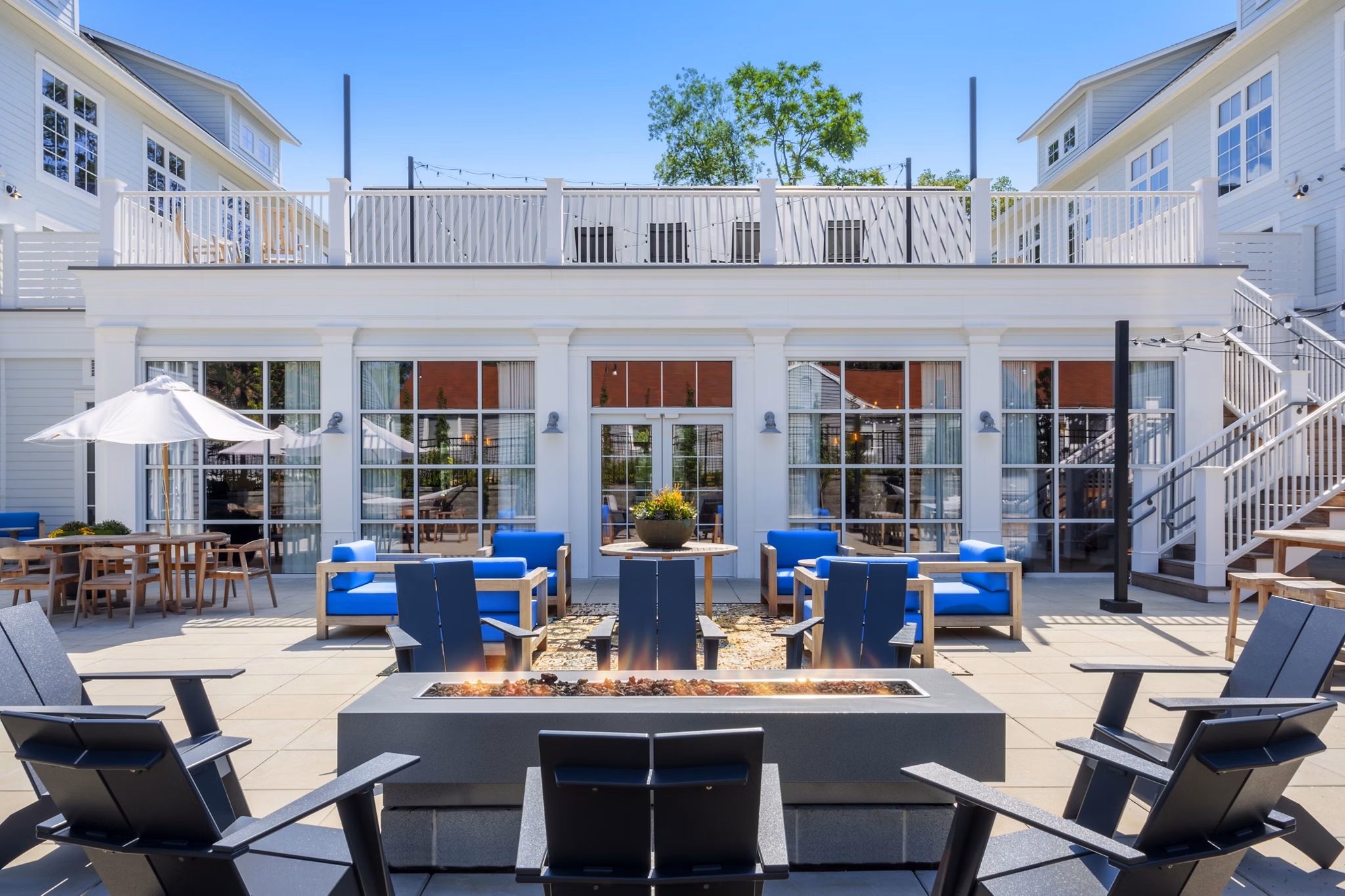 patio at The Anchorage Apartments