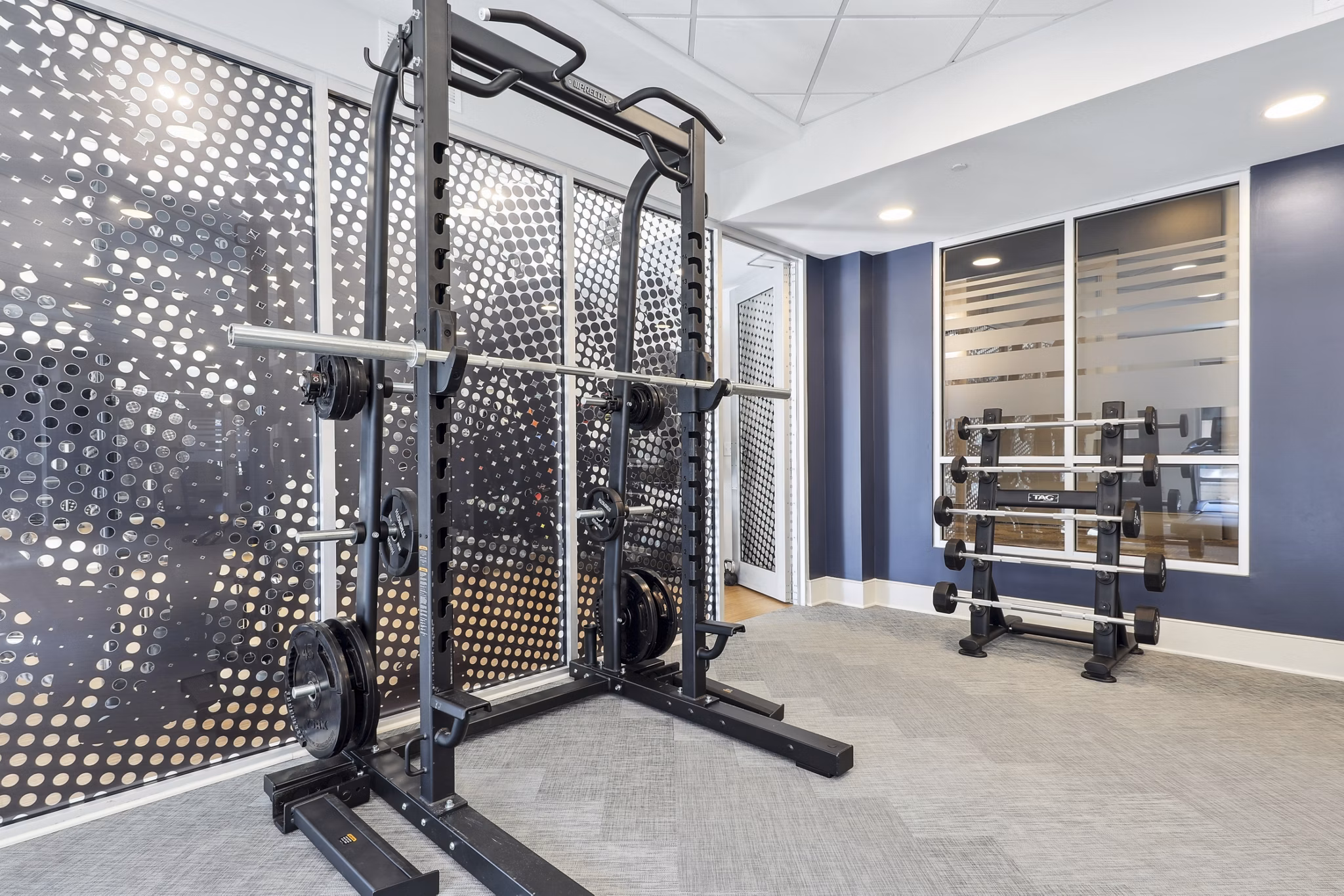 Fitness Center at 605 West End Apartments