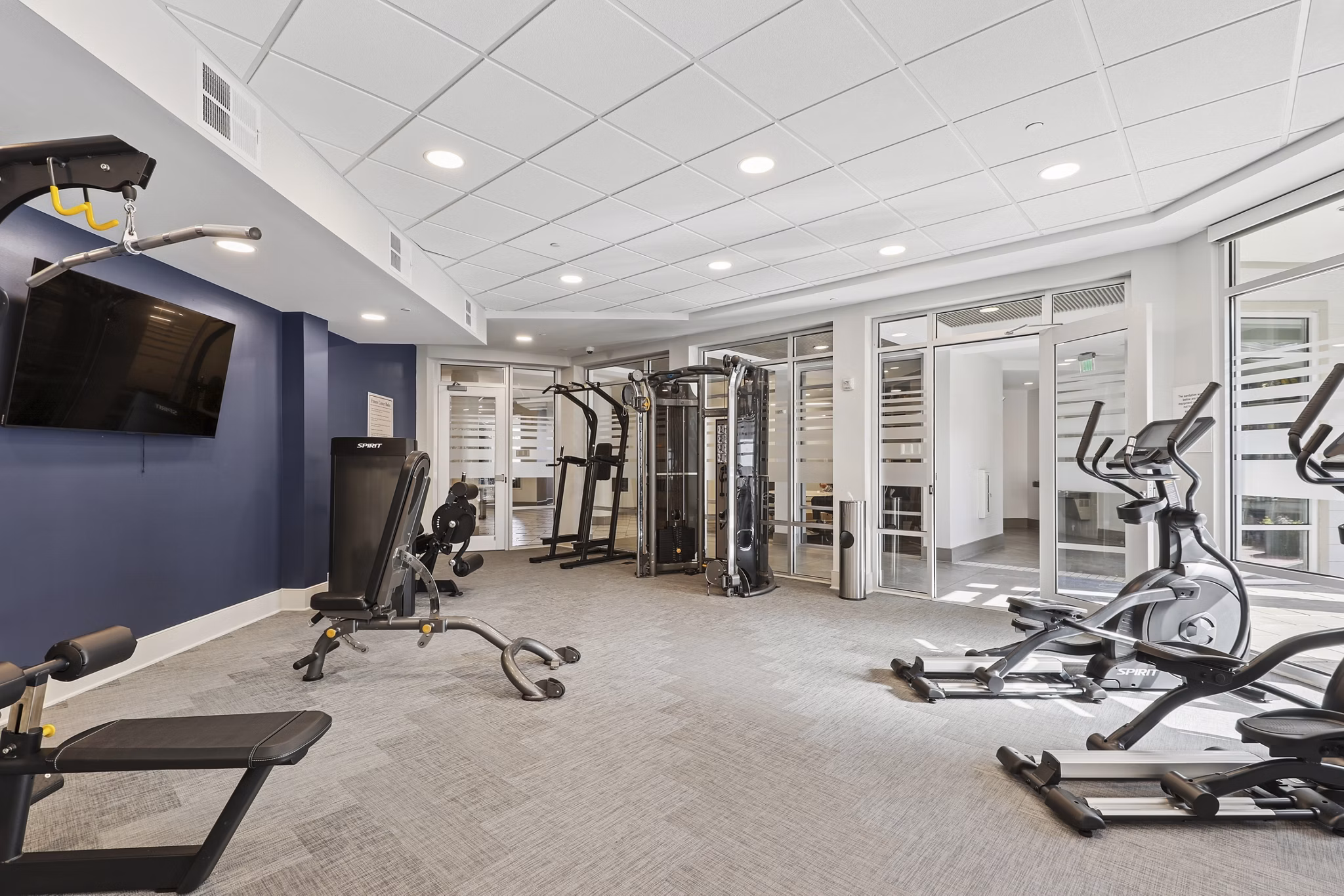 Fitness Center at 605 West End Apartments
