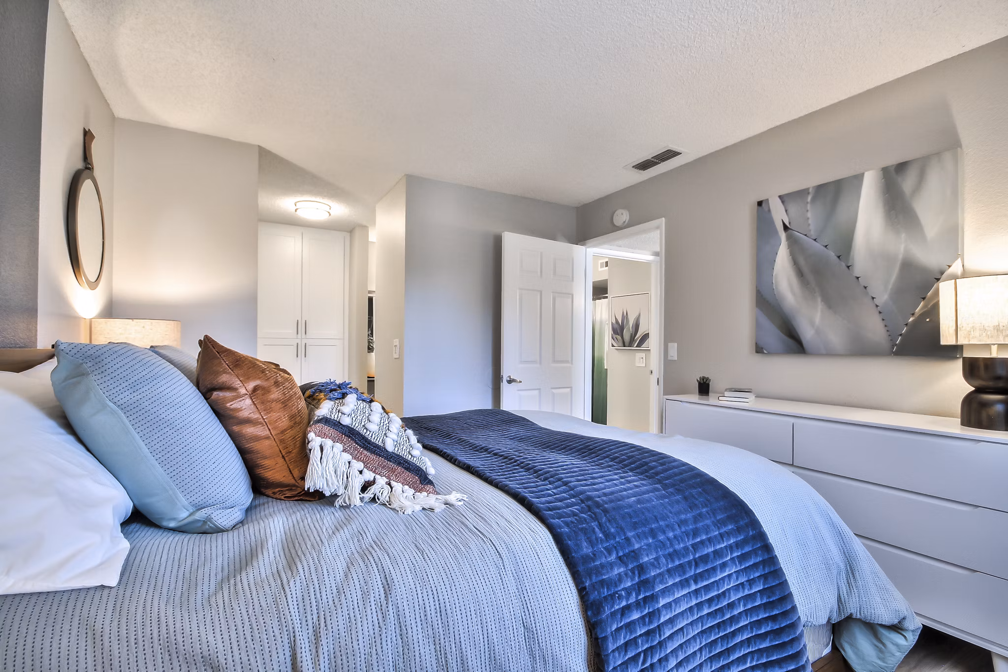 bedroom The Harlow Apartments