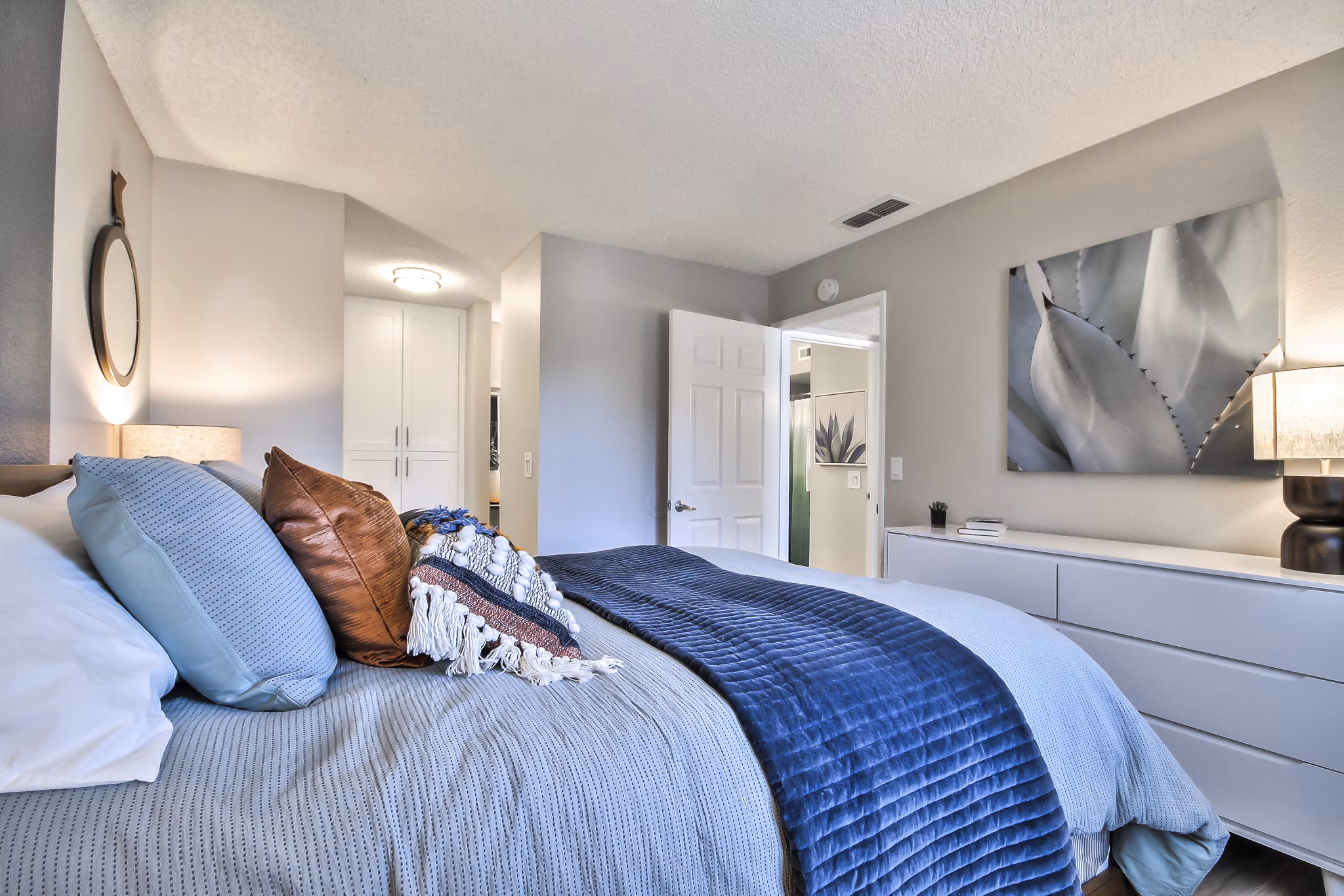 bedroom The Harlow Apartments