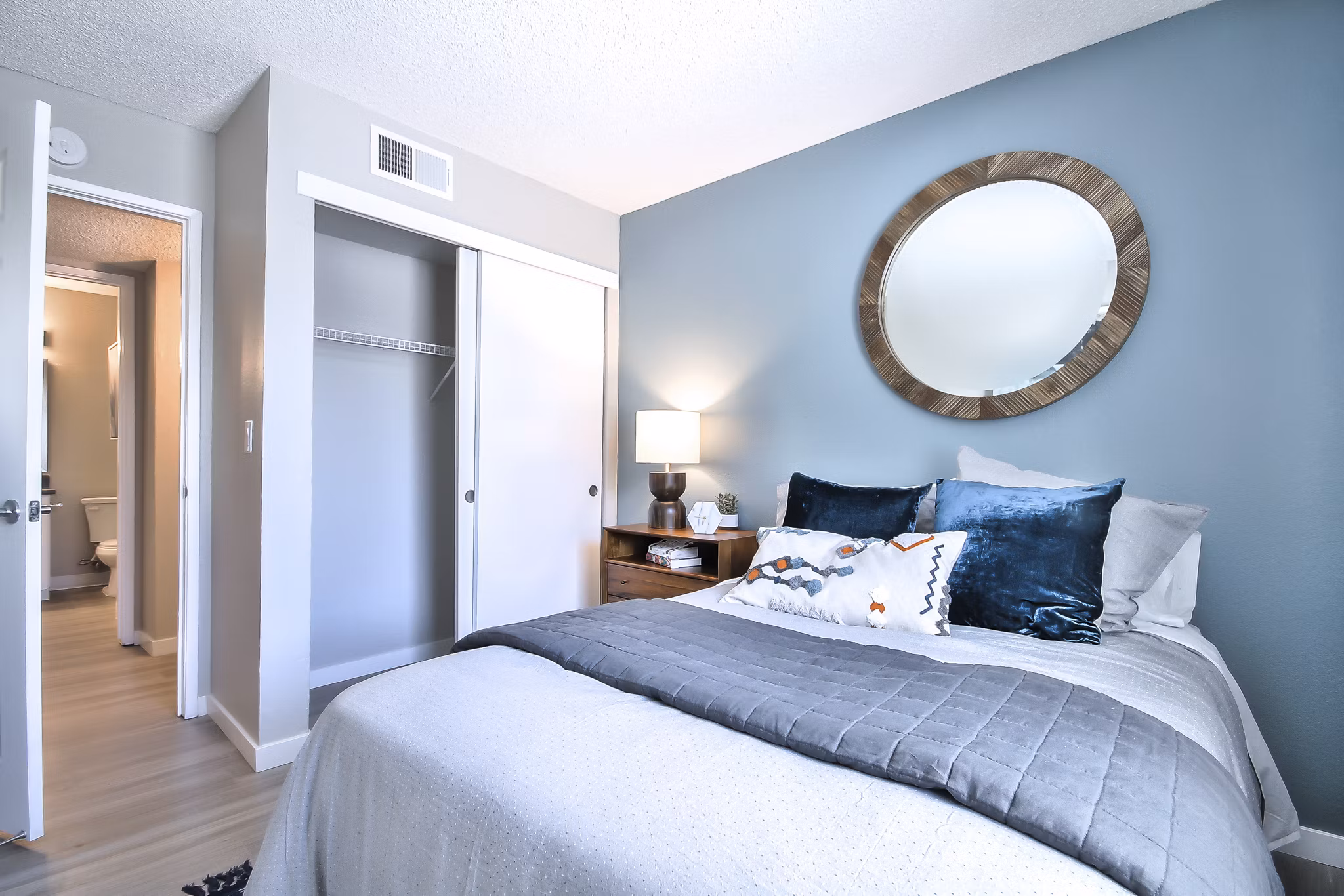 bedroom The Harlow Apartments