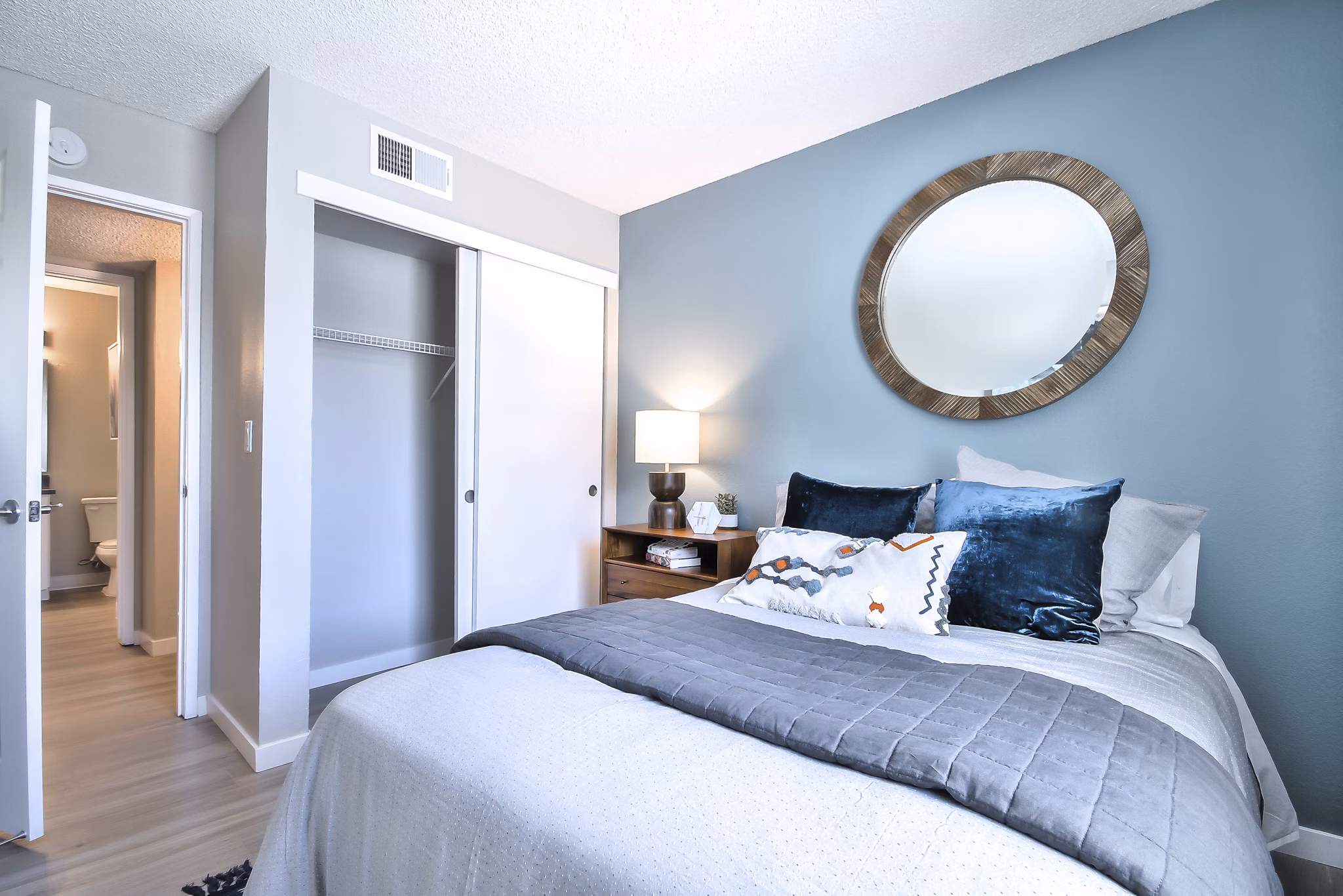 bedroom The Harlow Apartments