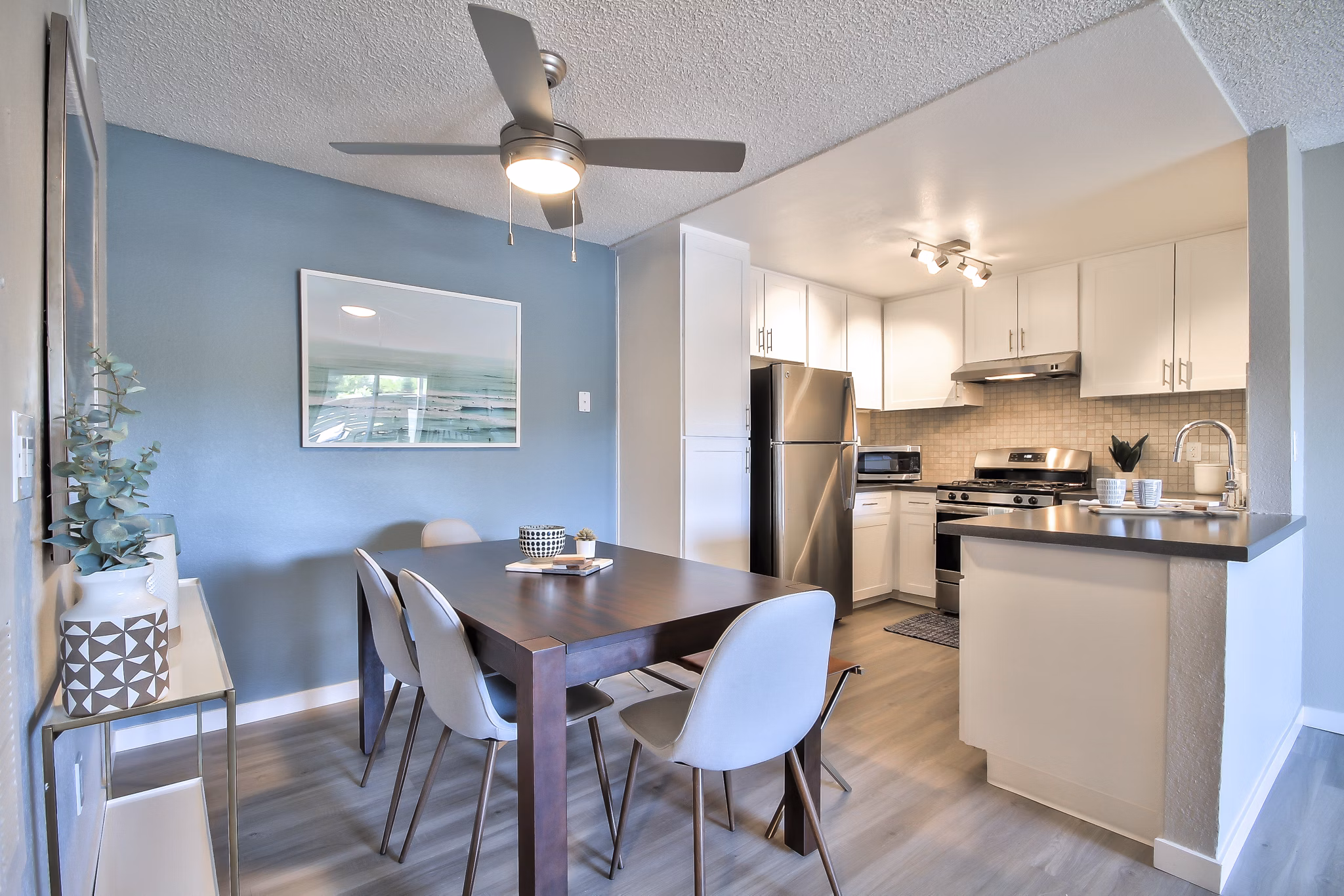 kitchen at The Harlow Apartments