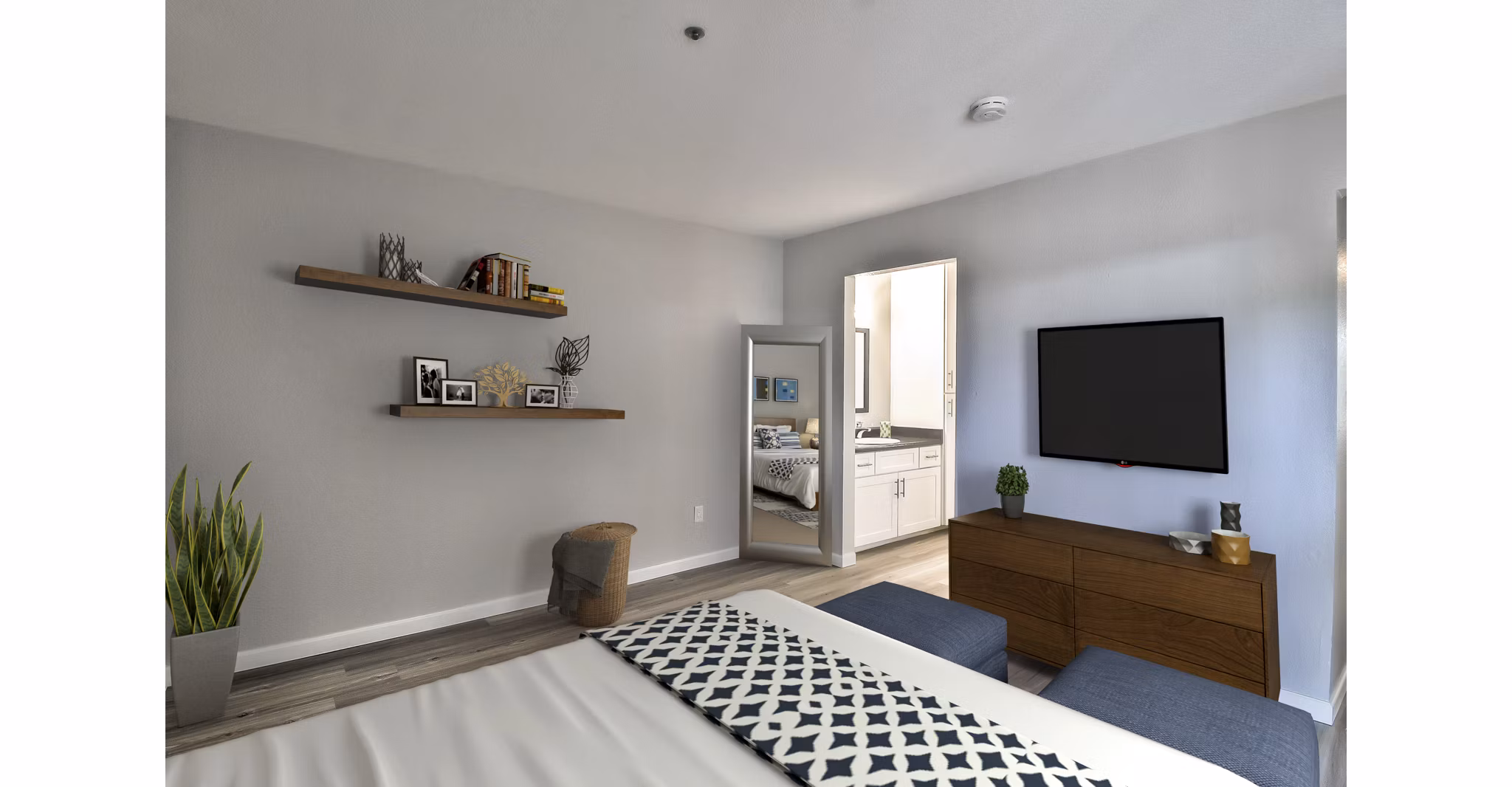 bedroom at Larkspur Apartments