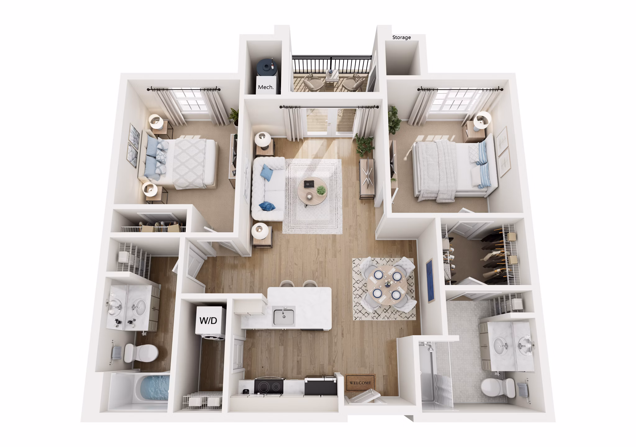 floorplans for The Summerfield Apartments