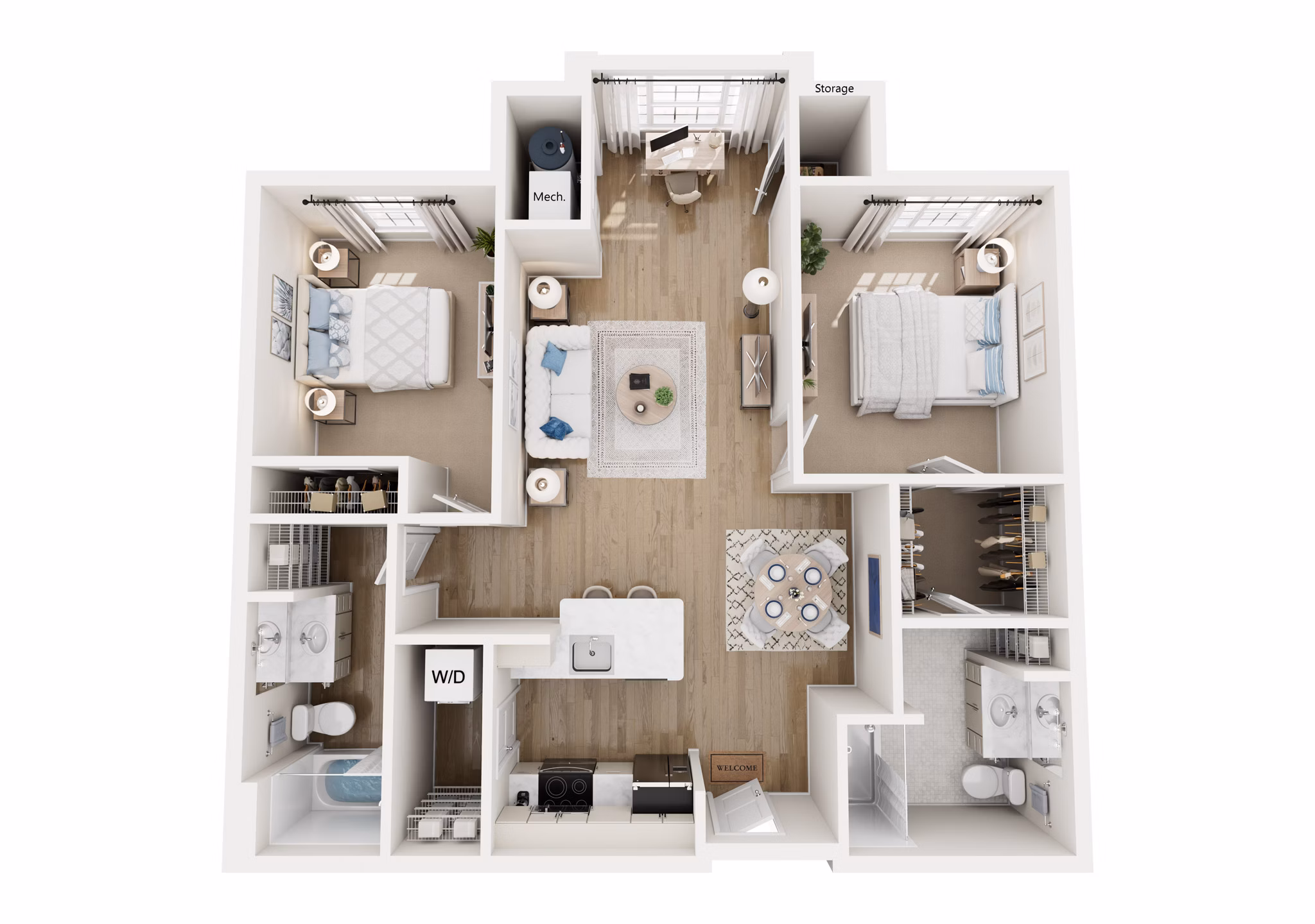 floorplans for The Summerfield Apartments