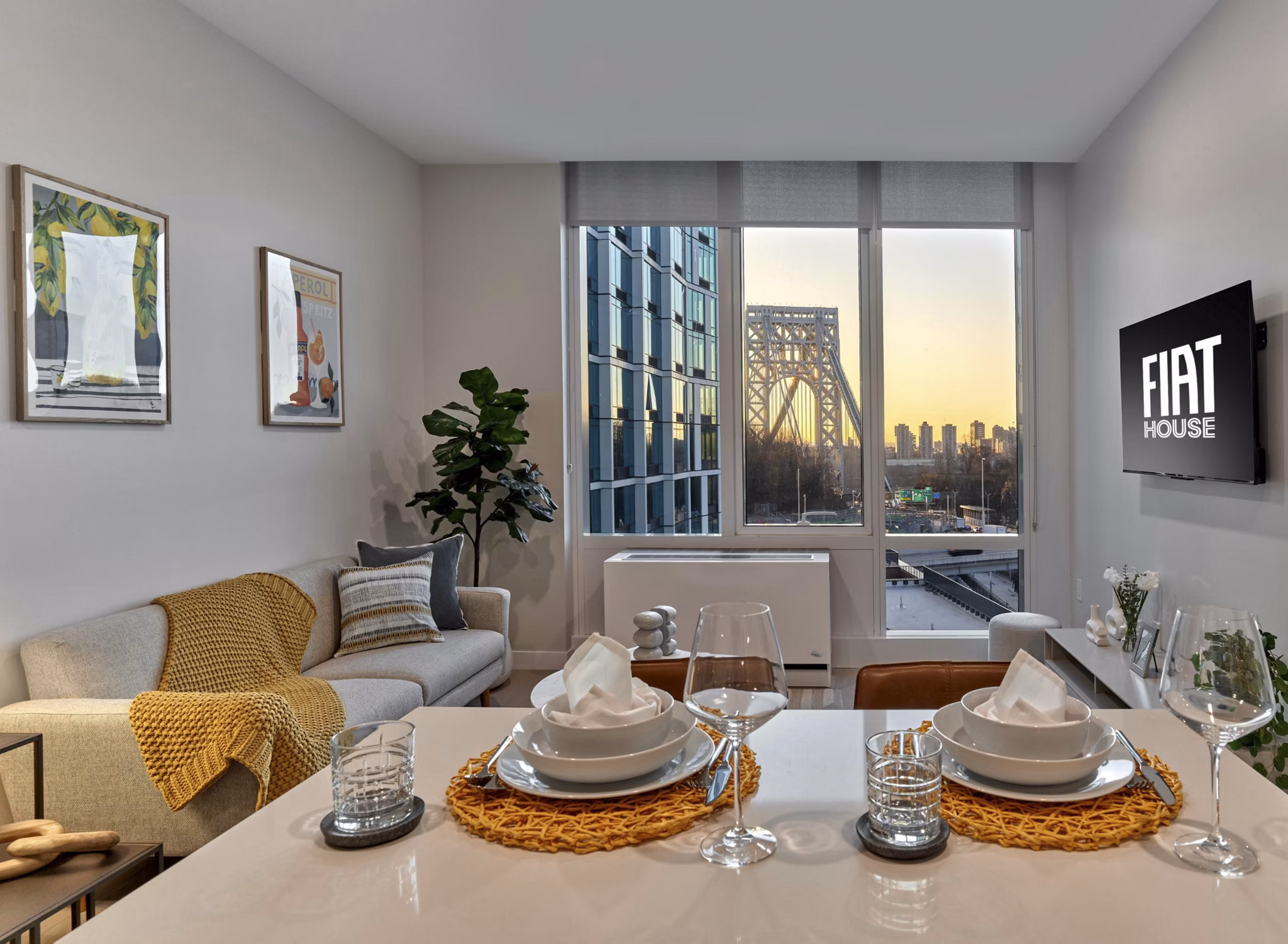 living room at FIAT House Apartments