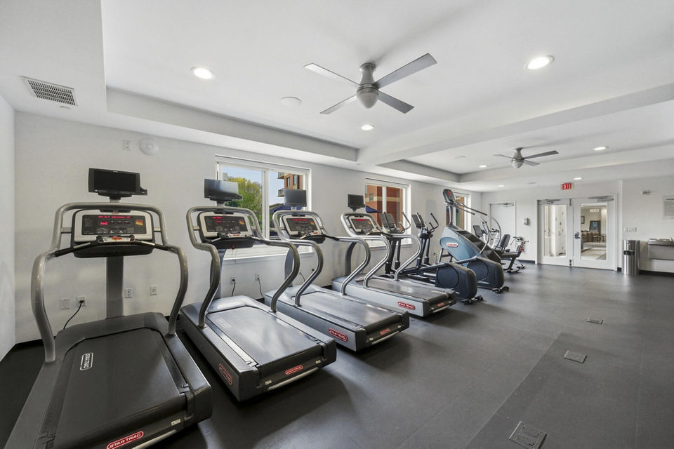 fitness center at Twenty50 Apartments 