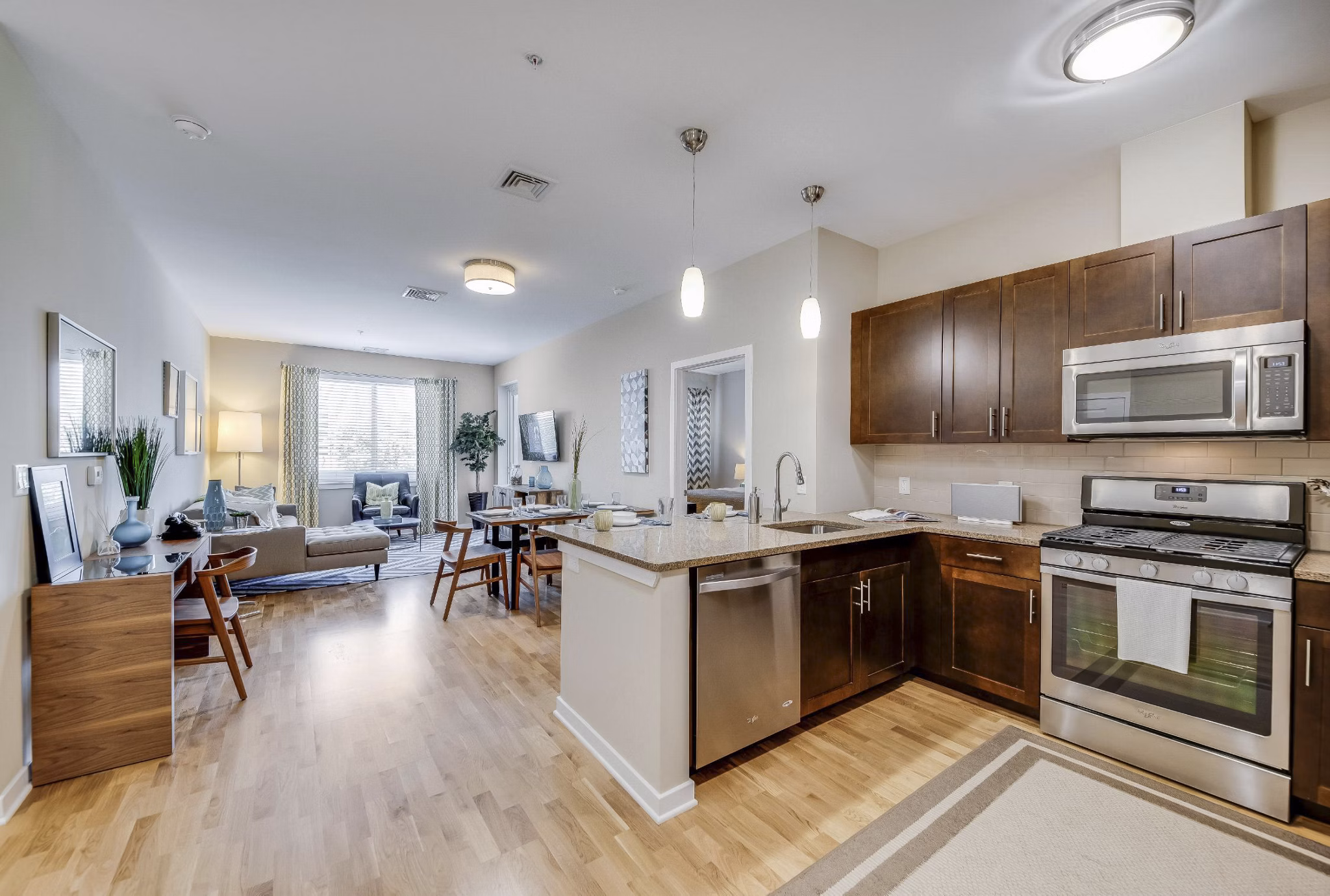kitchen at Twenty50 Apartments