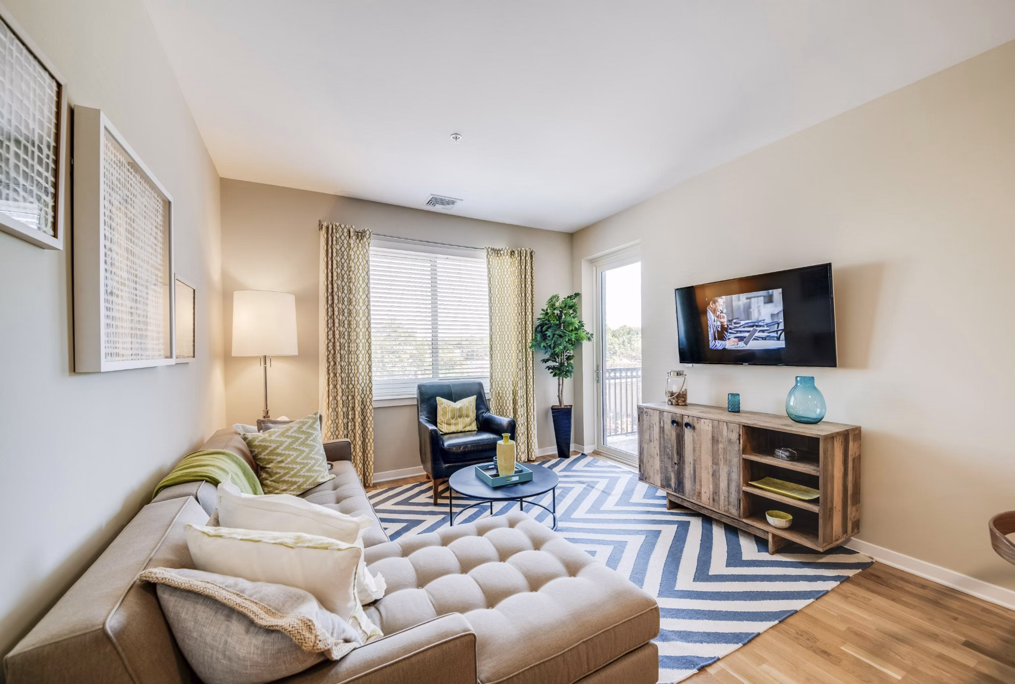 living room at Twenty50 Apartments