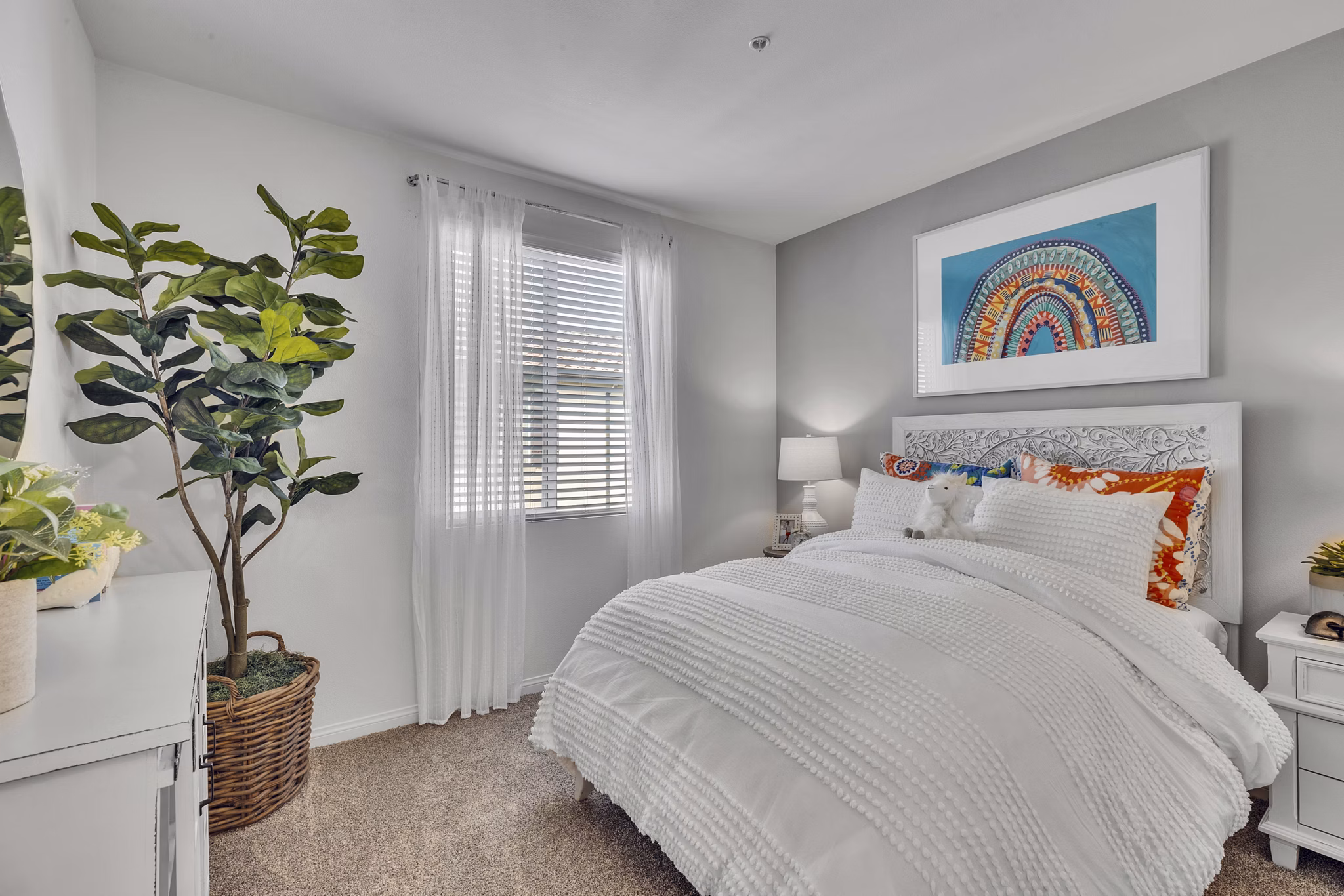 Bedroom at The Hawthorne Apartments