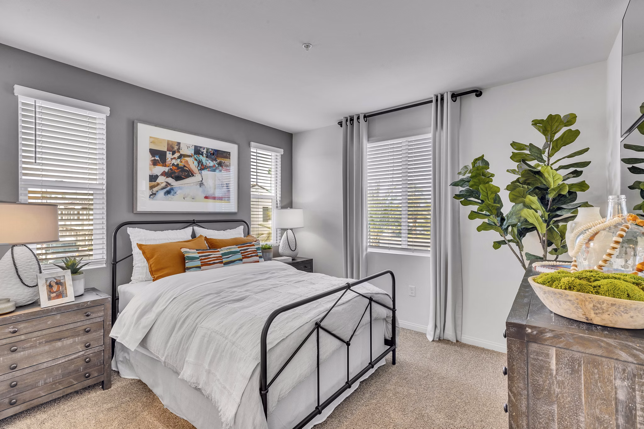 Bedroom at The Hawthorne Apartments