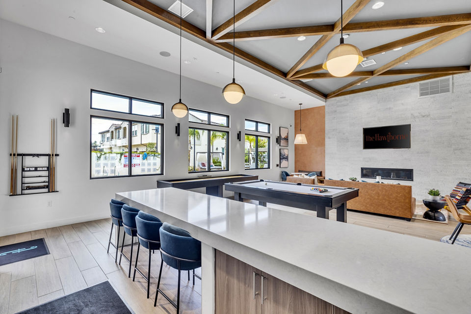 Clubhouse/Lobby at The Hawthorne Apartments