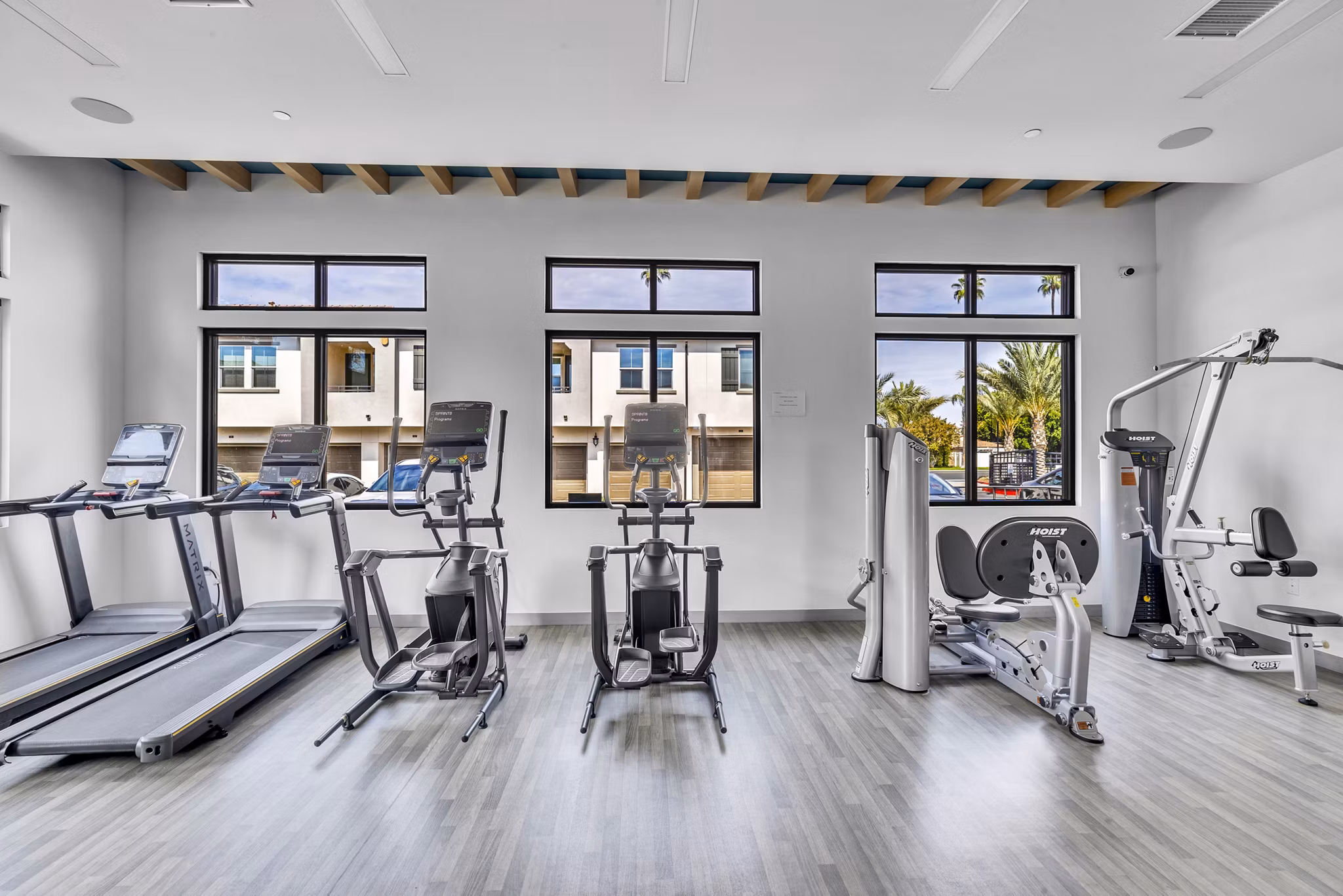 Fitness Center at The Hawthorne Apartments
