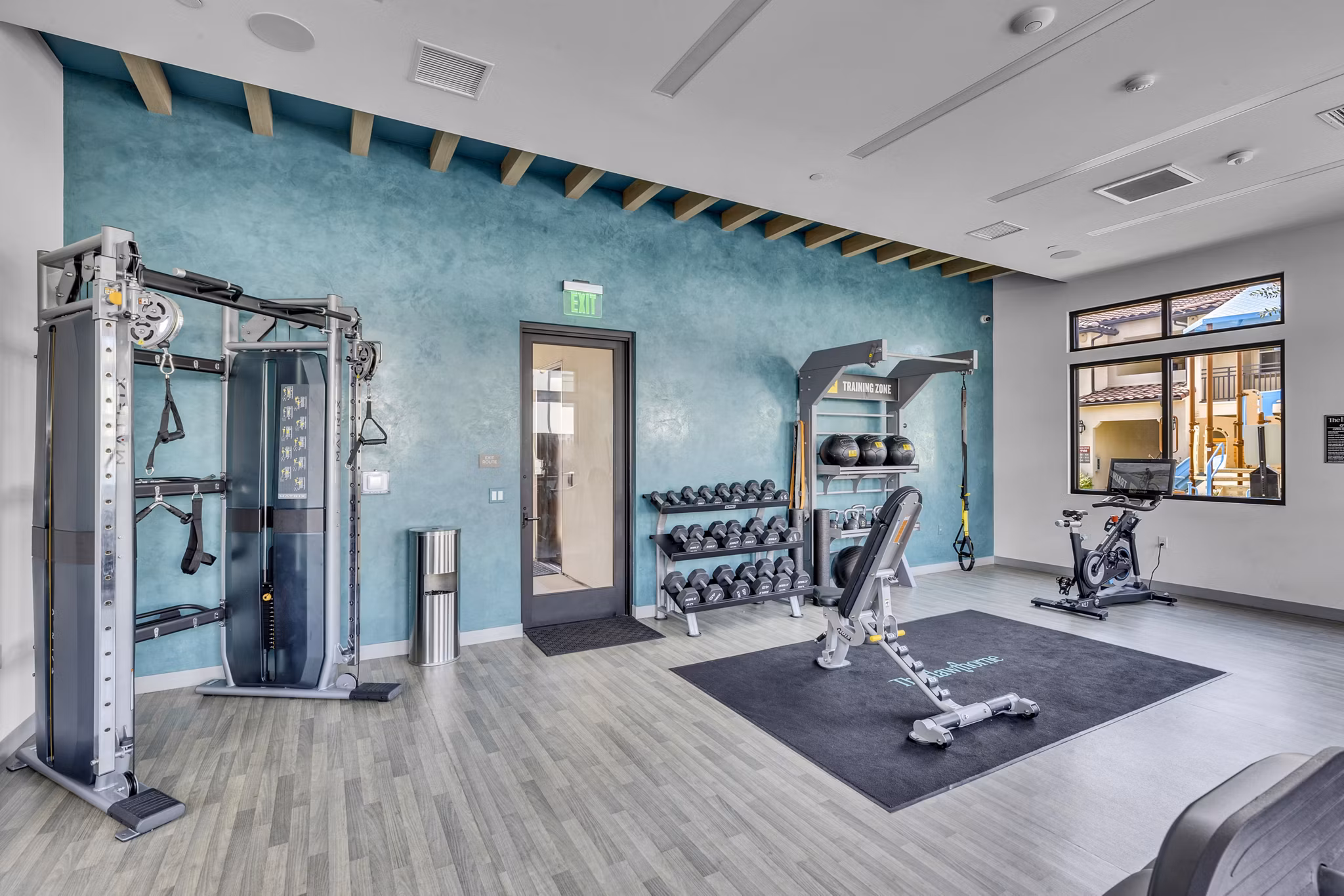 Fitness Center at The Hawthorne Apartments